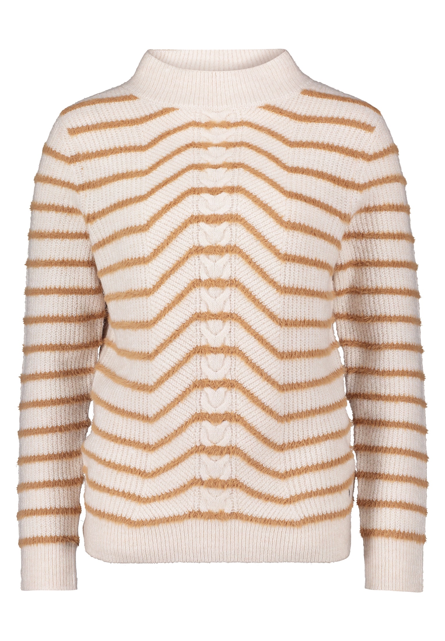 Betty&Co Strickpullover »Betty & Co Strickpullover mit Rundhalsausschnitt«, (1 tlg.), Struktur