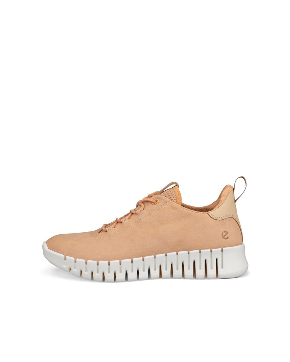 Ecco Slip-On Sneaker »GRUUV W«, Schlupfschuh, Freizeitschuh, Halbschuh mit elastischen Schnürsenkeln