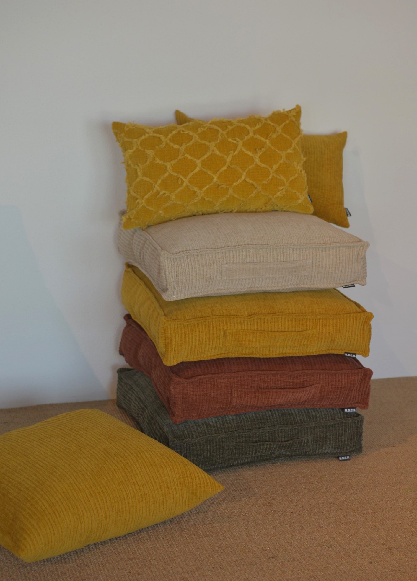 H.O.C.K. Bodenkissen "Jonny" Cordkissen inkl. Füllung, 60x60x10cm, Bodenkis günstig online kaufen