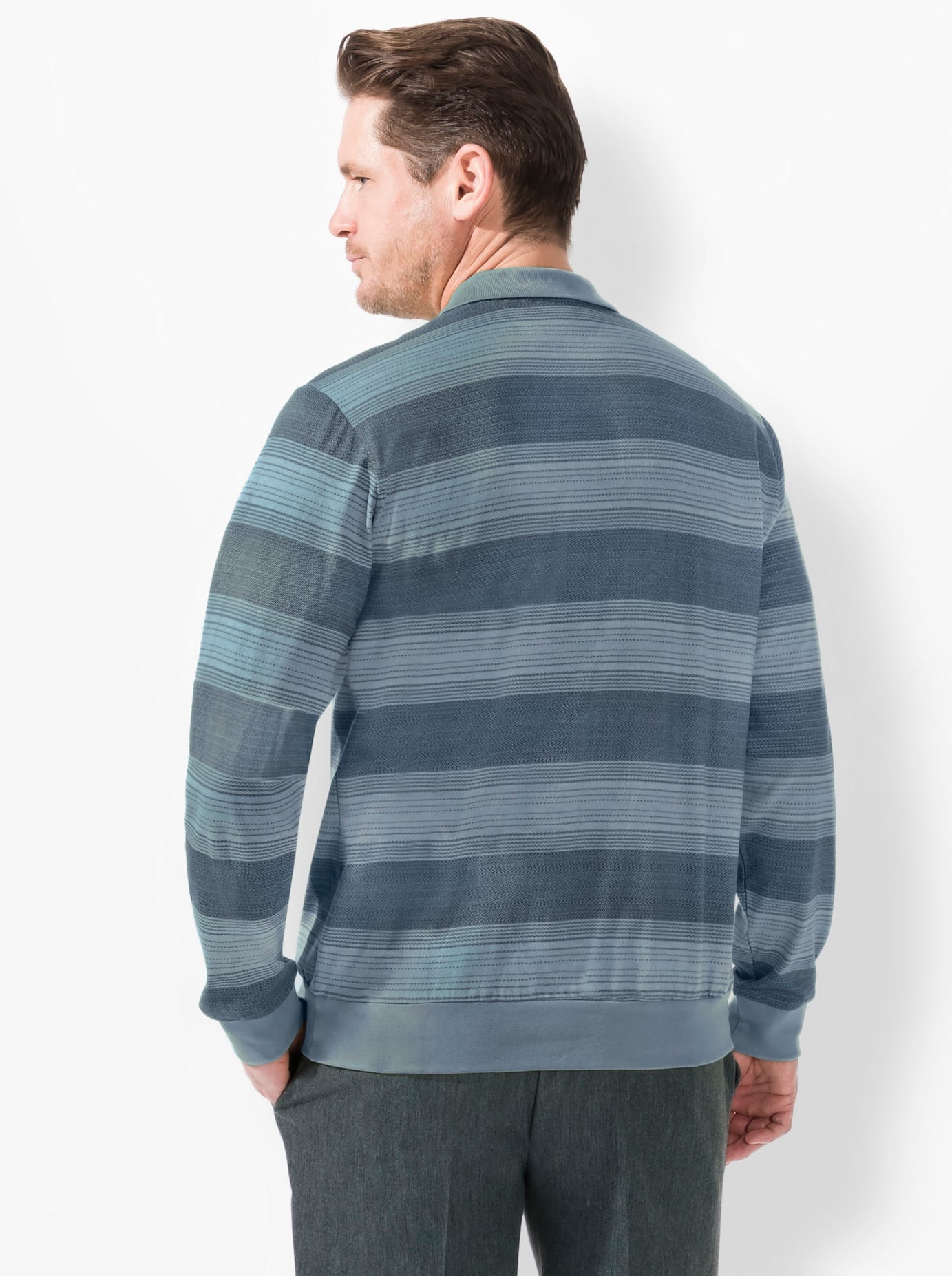 Thumbnail - Marco Donati Poloshirt "Langarm-Shirt", 1 Stk.