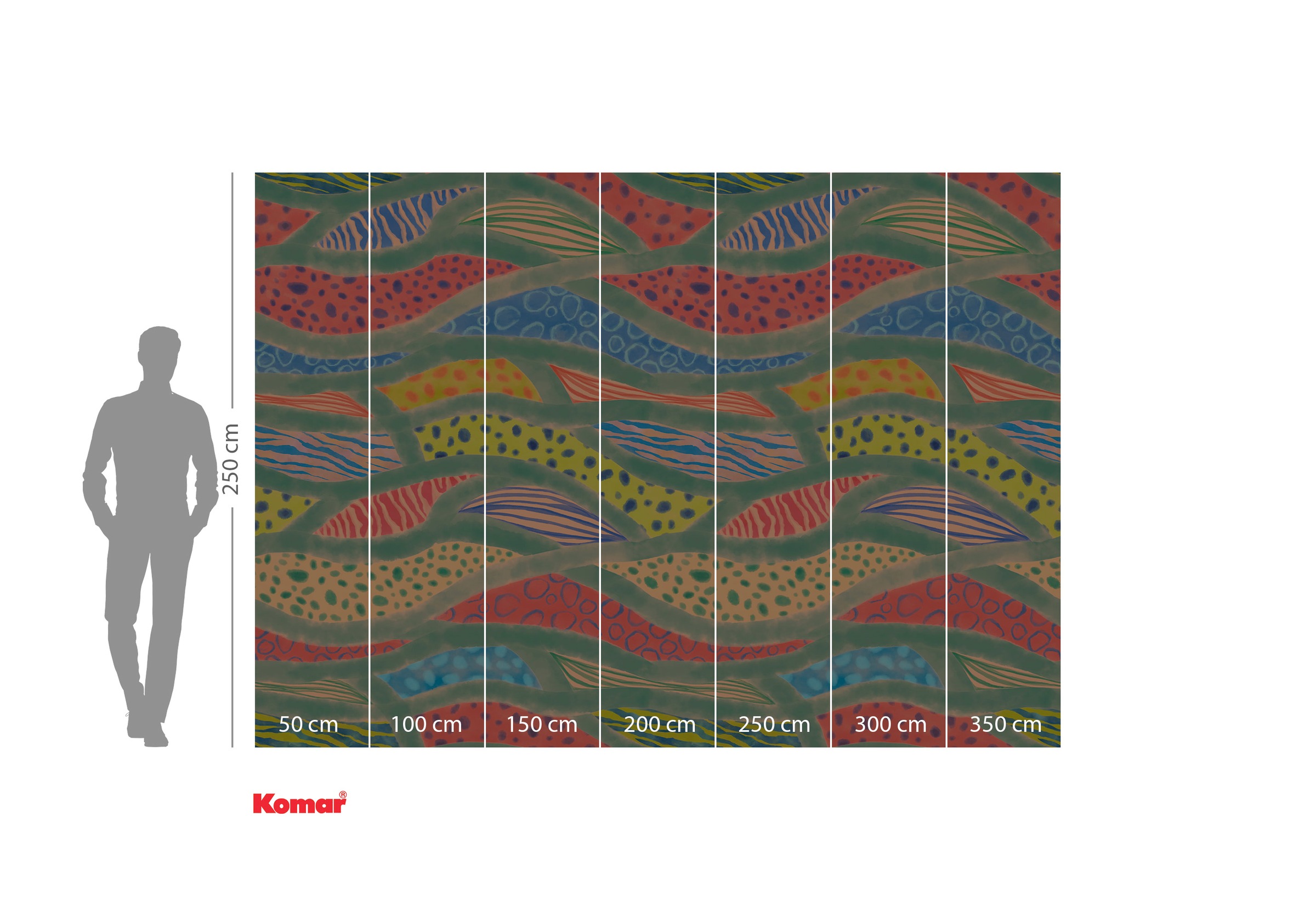 Komar Fototapete »Komar Vlies Fototapete - Wave Symphony - Größe 350 x 250 cm«, bedruckt
