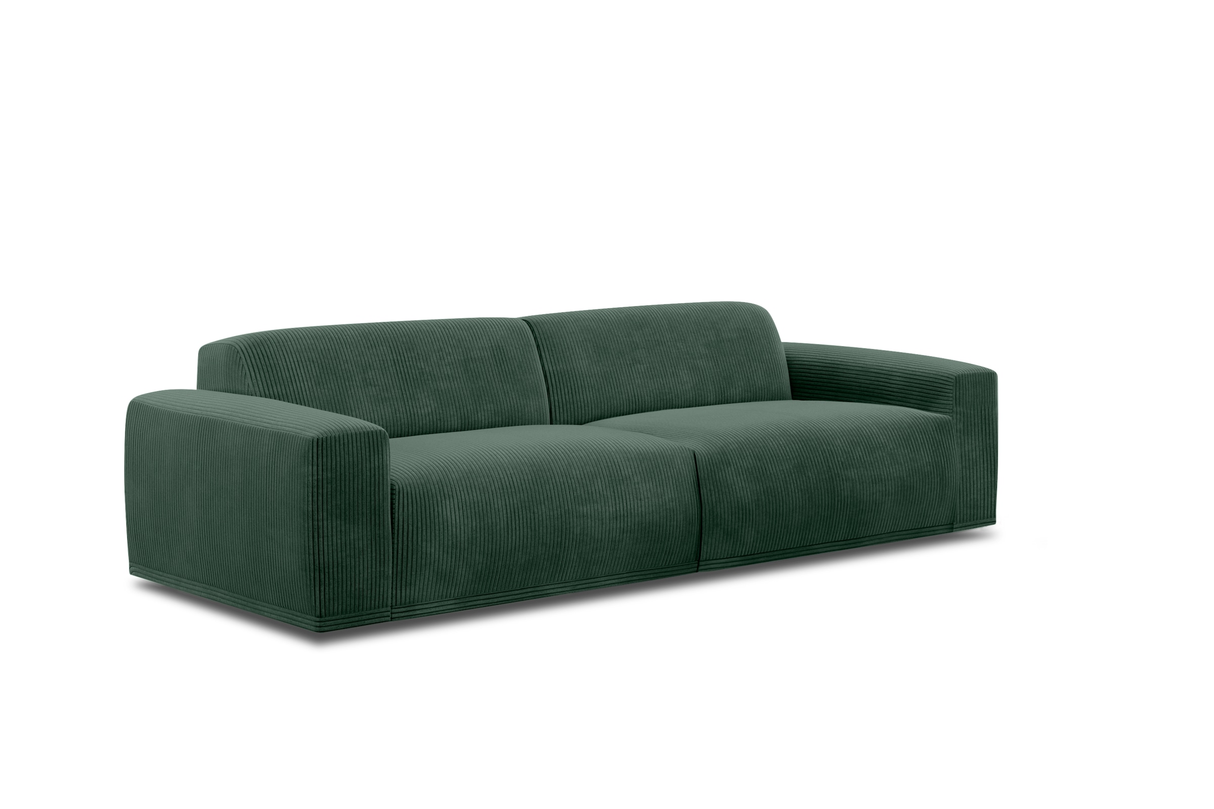 TRENDMANUFAKTUR Big-Sofa »Braga, mit hochwertigem Kaltschaum, Megasofa, in Cord erhältlich«, modernes Big-Sofa, Couch mit hohem Sitzkomfort, 254/72/107 cm (B/H/T)