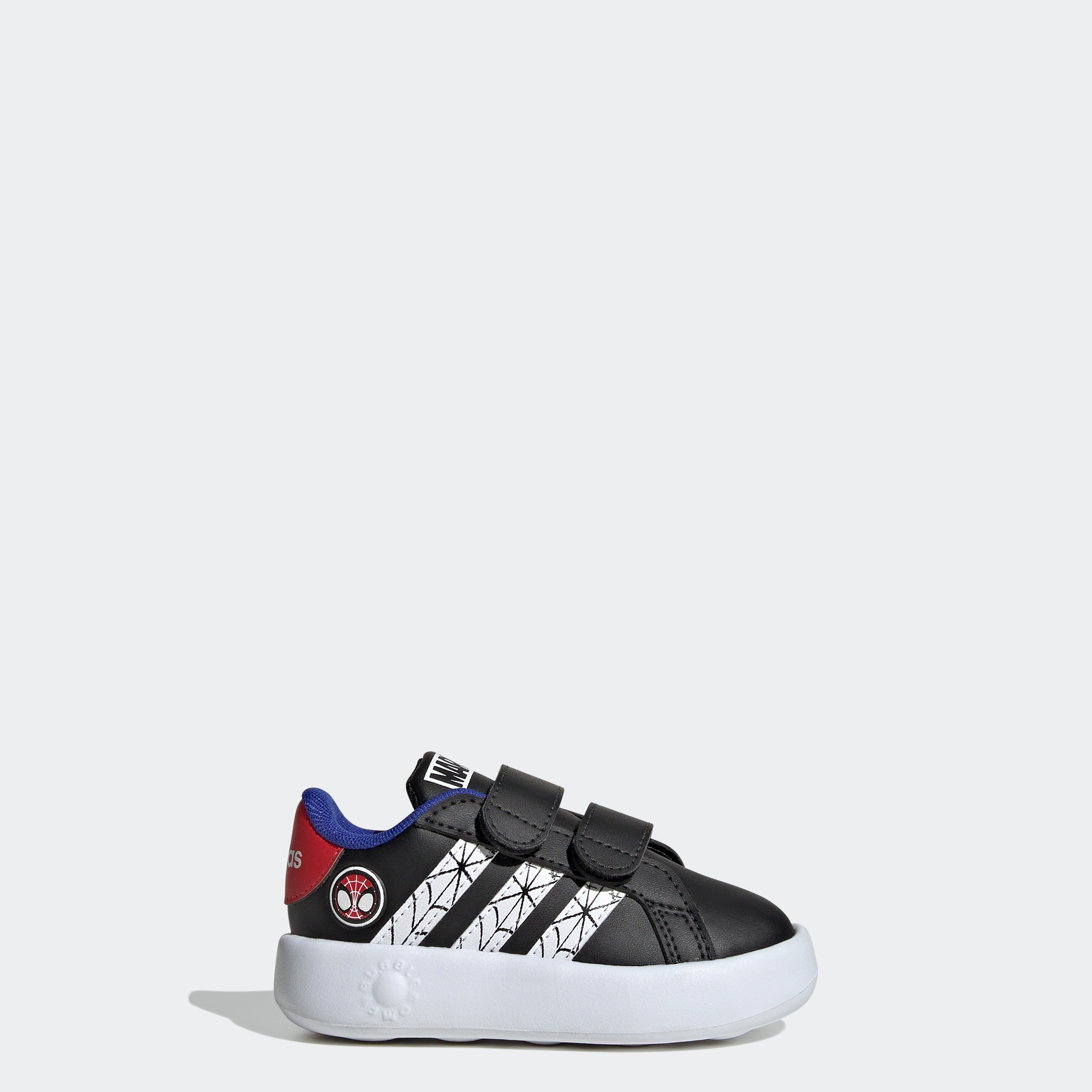 adidas Sportswear Klettschuh »ADIDAS MARVEL SPIDER-MAN KIDS GRAND COURT SCHUH«, Design auf den Spuren des adidas Superstar, für Kinder