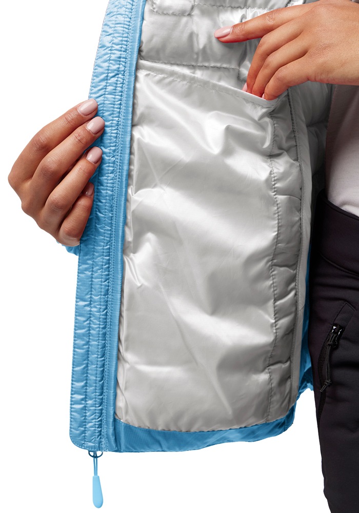Jack Wolfskin Daunenjacke »PASSAMANI DOWN HOODY W RDS«, mit Kapuze