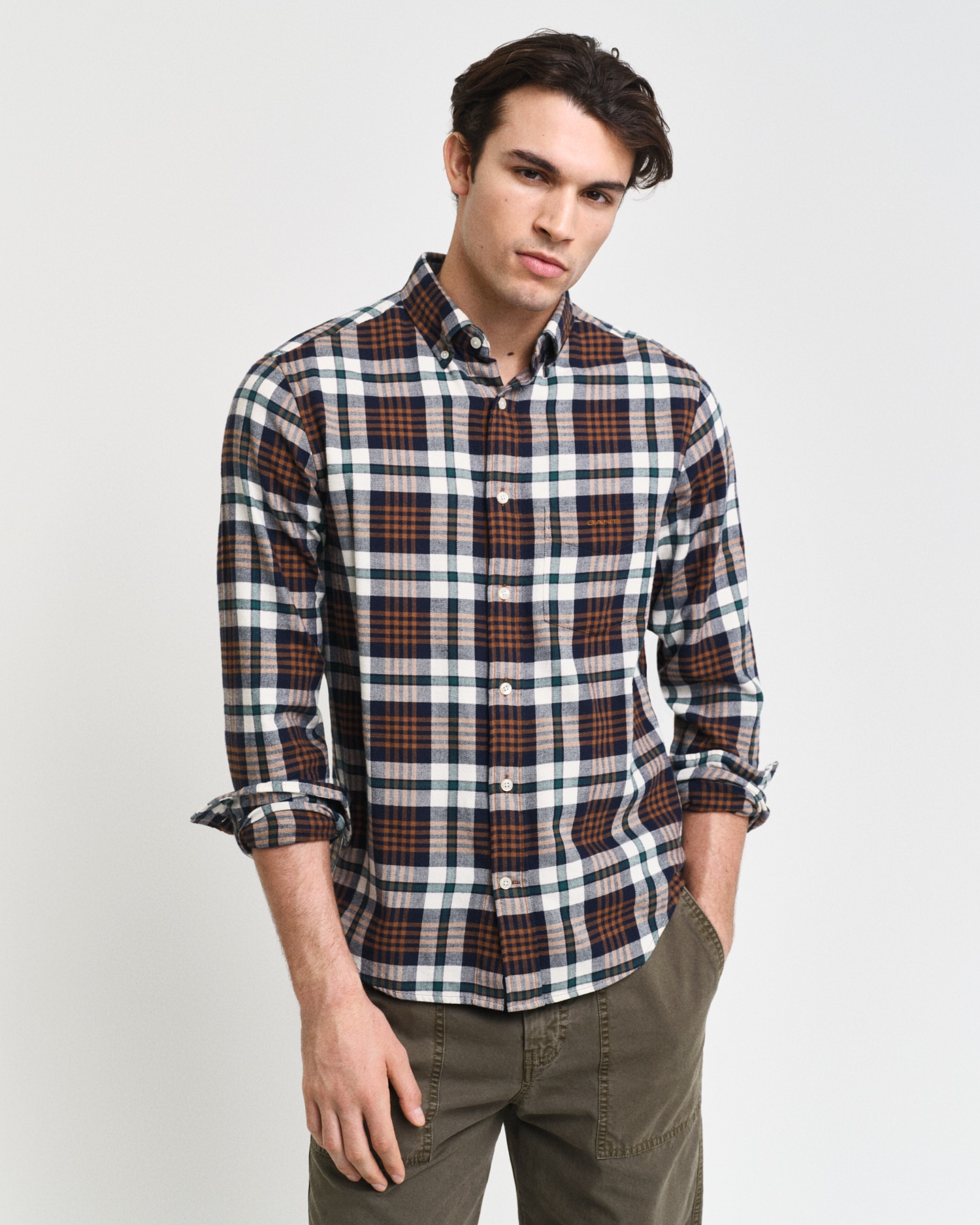 Langarmhemd »REG FLANNEL PLAID SHIRT«