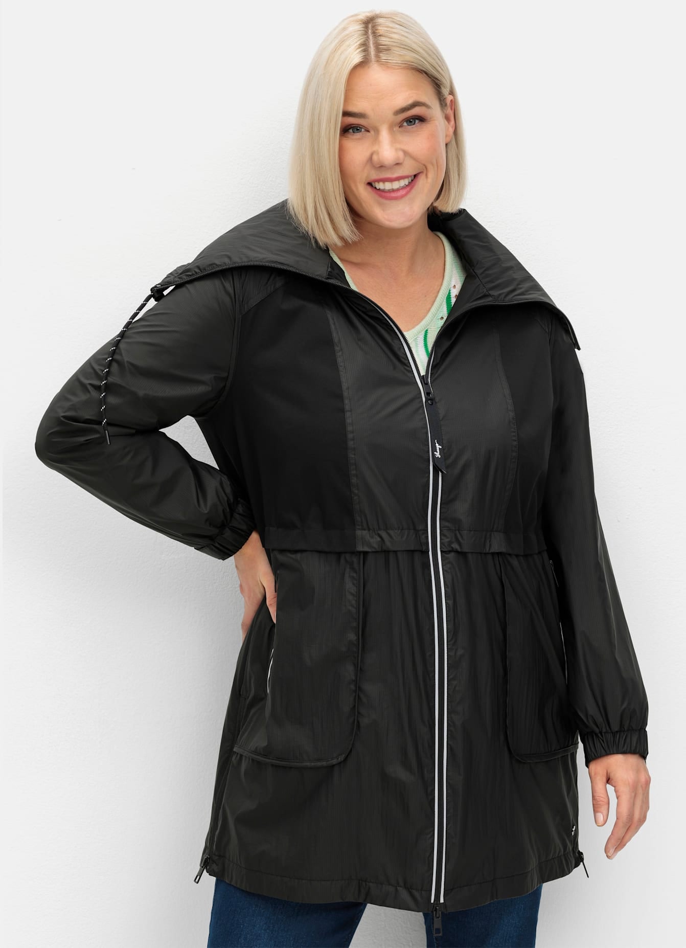 Sheego Outdoorjacke, ohne Kapuze günstig online kaufen