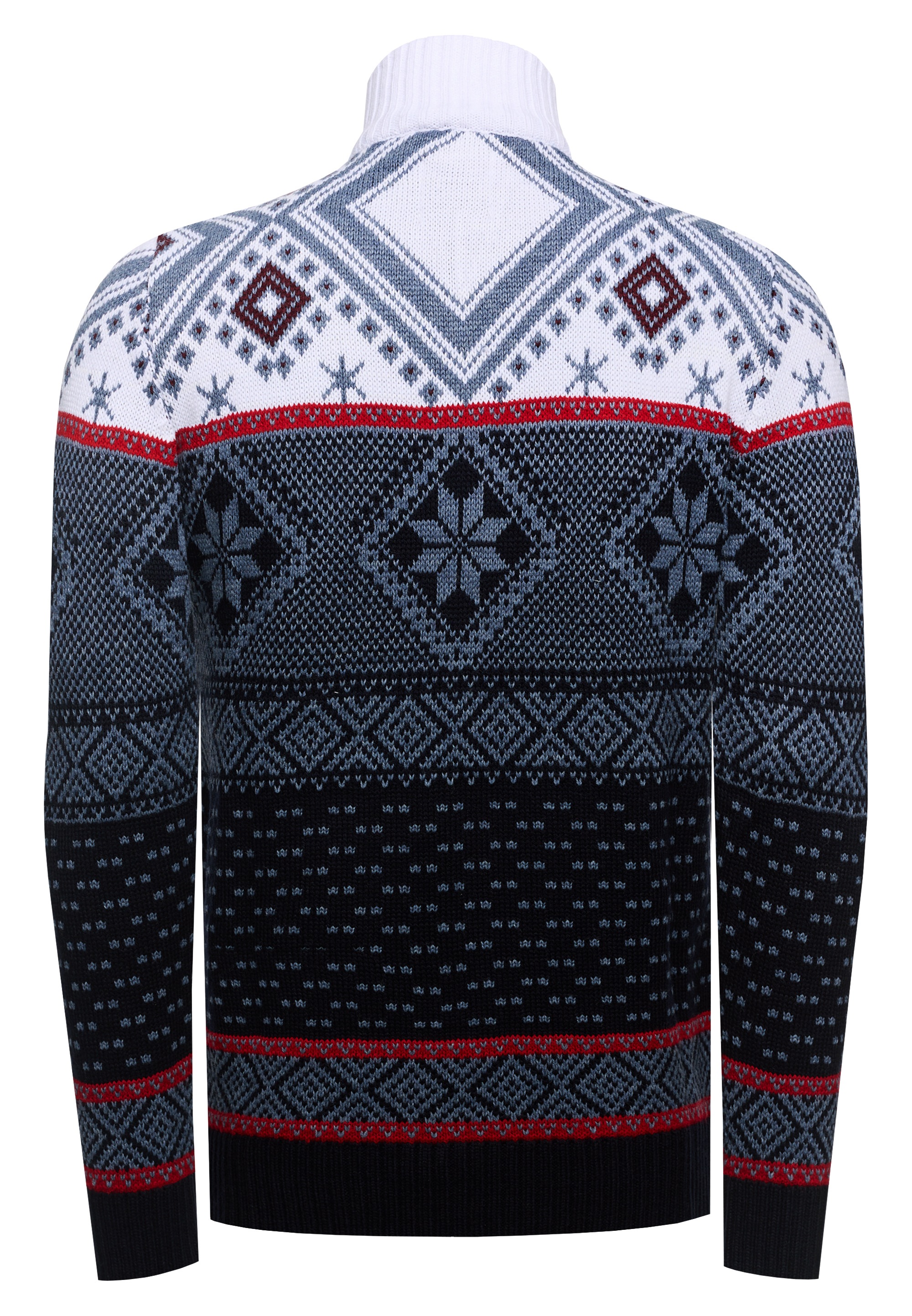 Rusty Neal Strickpullover, mit winterlichem Muster