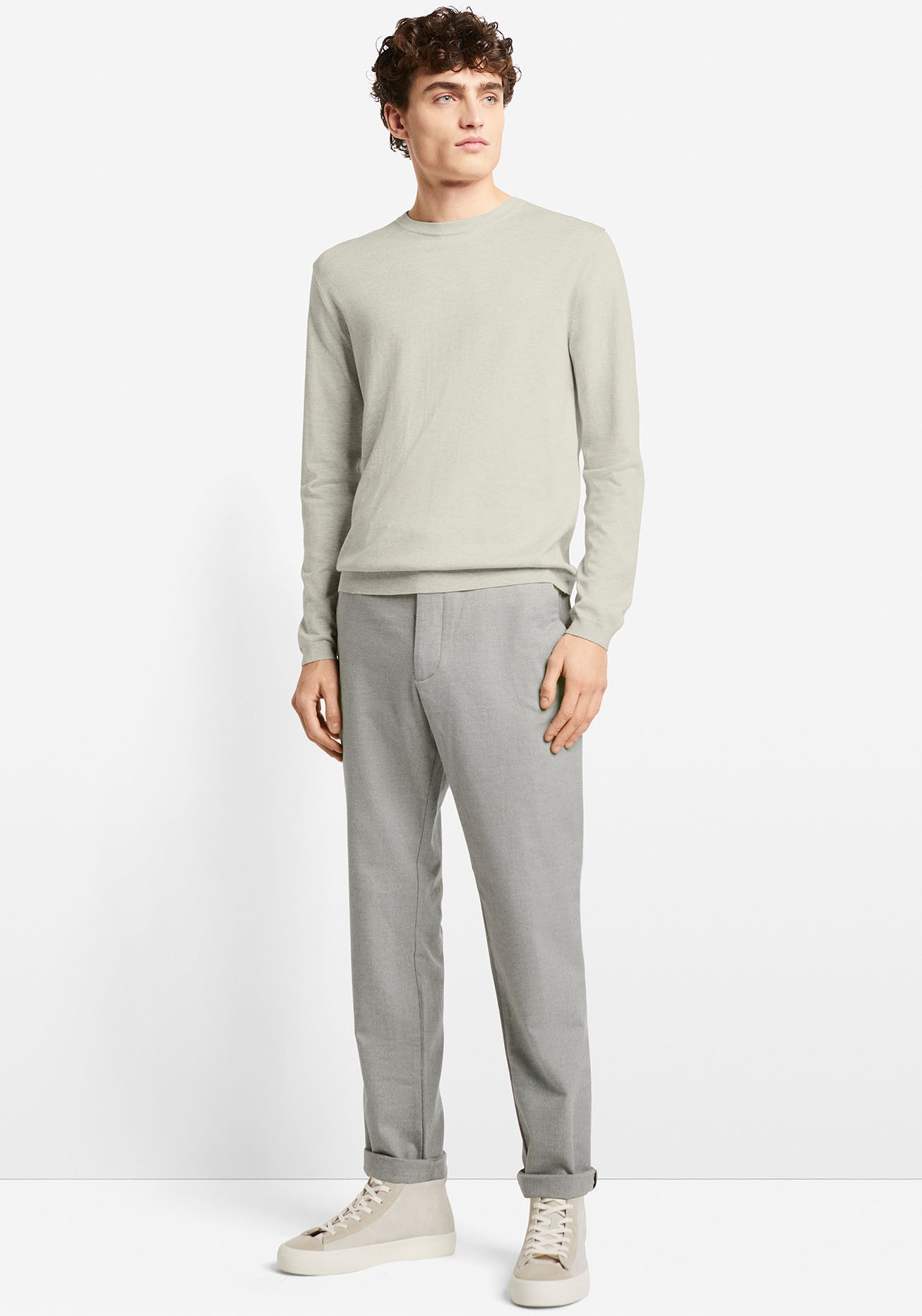 Cinque Rundhalspullover »CIWALLES« mit Logoprägung