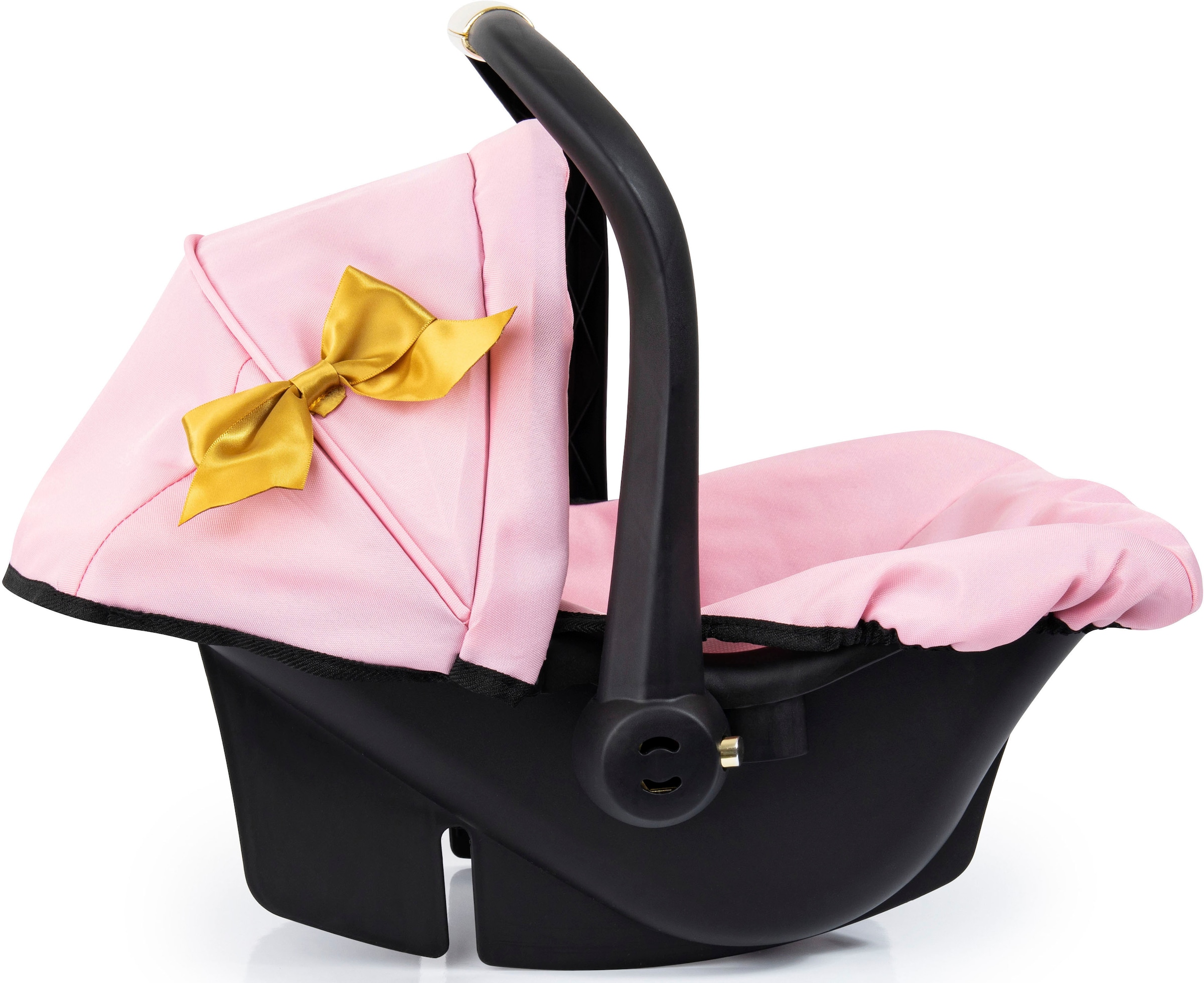 Bayer Puppen Autositz »Puppen-Autositz mit Dach, rosa/goldfarben«, rosa/goldarben, mit Dach