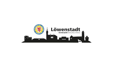 Wandtattoo »Eintracht Braunschweig Skyline«, (1 St.)