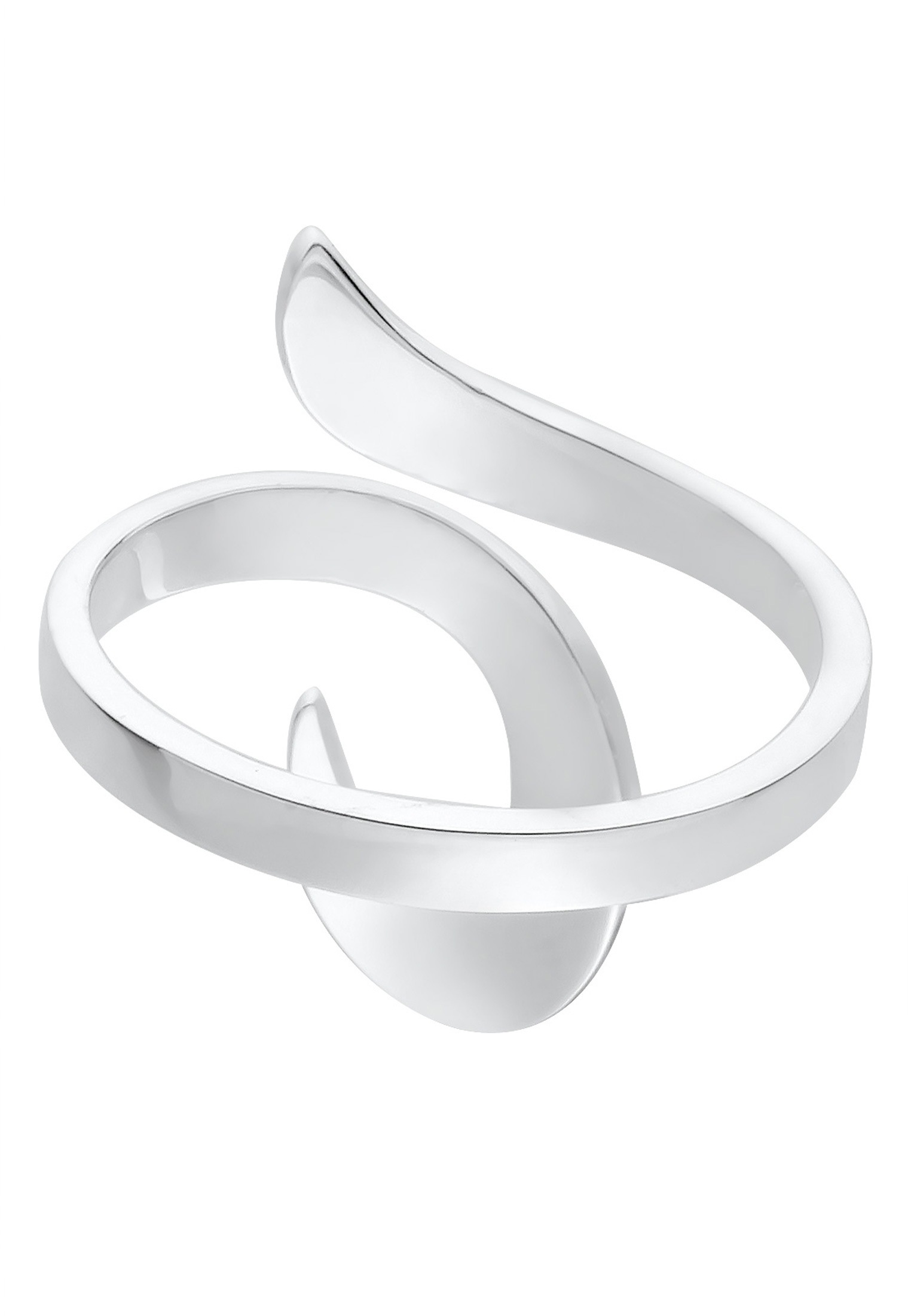 Fingerring ELLI "Wickelring Verstellbar Ornament 925 Silber", silber, Fingerringe, Damen, Resizable, ohne Stein, Silber 925 (Sterlingsilber), 2mm, Fingerring 2