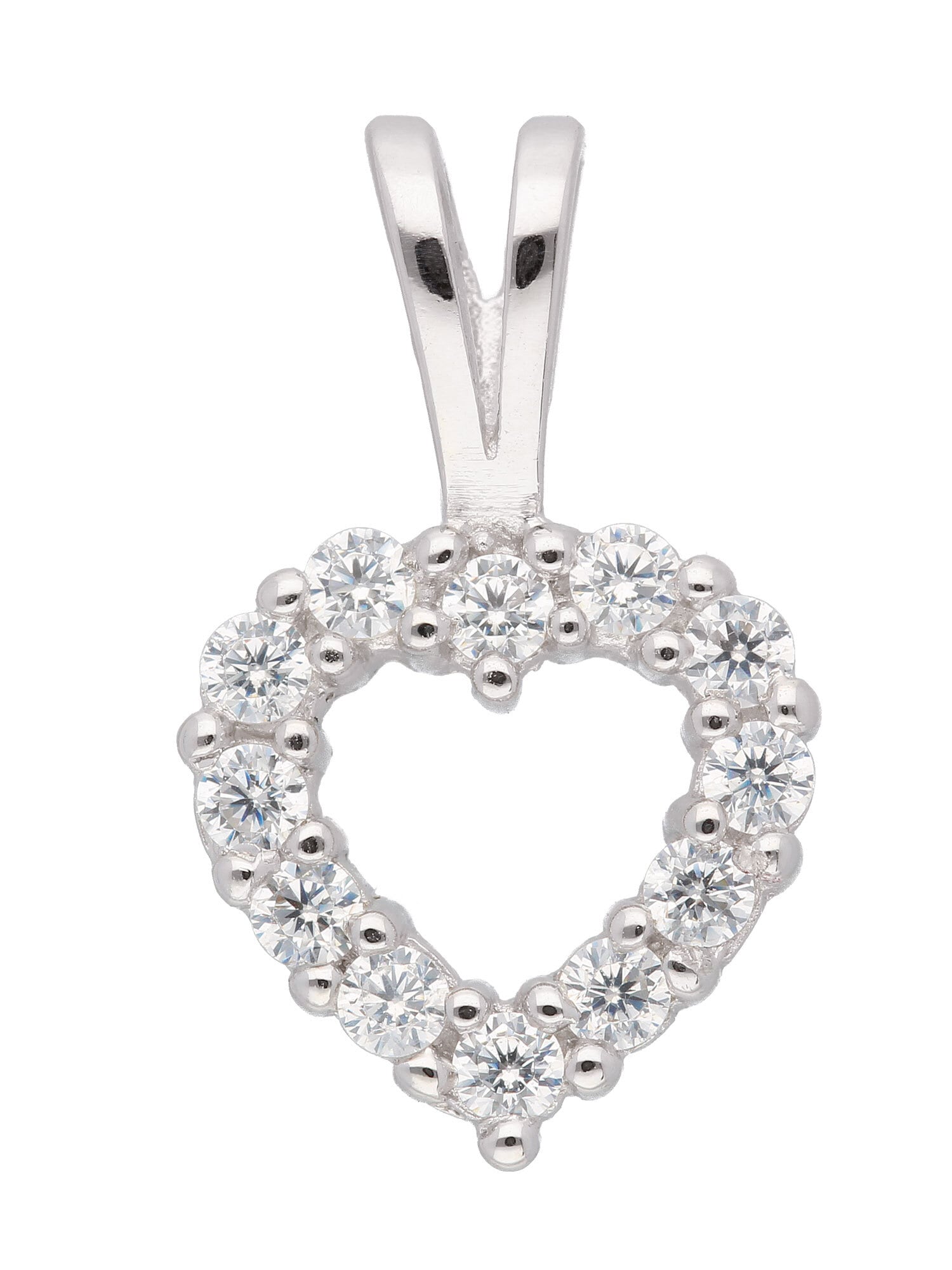 Adelia´s Kettenanhänger »925 Silber Anhänger Herz«, mit Zirkonia  Silberschmuck für Damen bestellen | BAUR