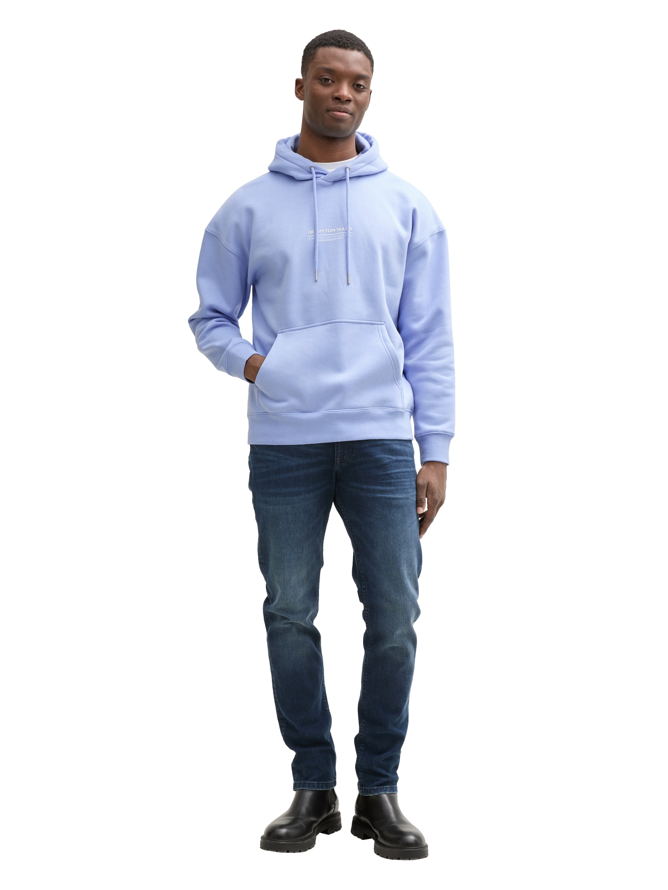 TOM TAILOR Denim Hoodie, mit Logo Print