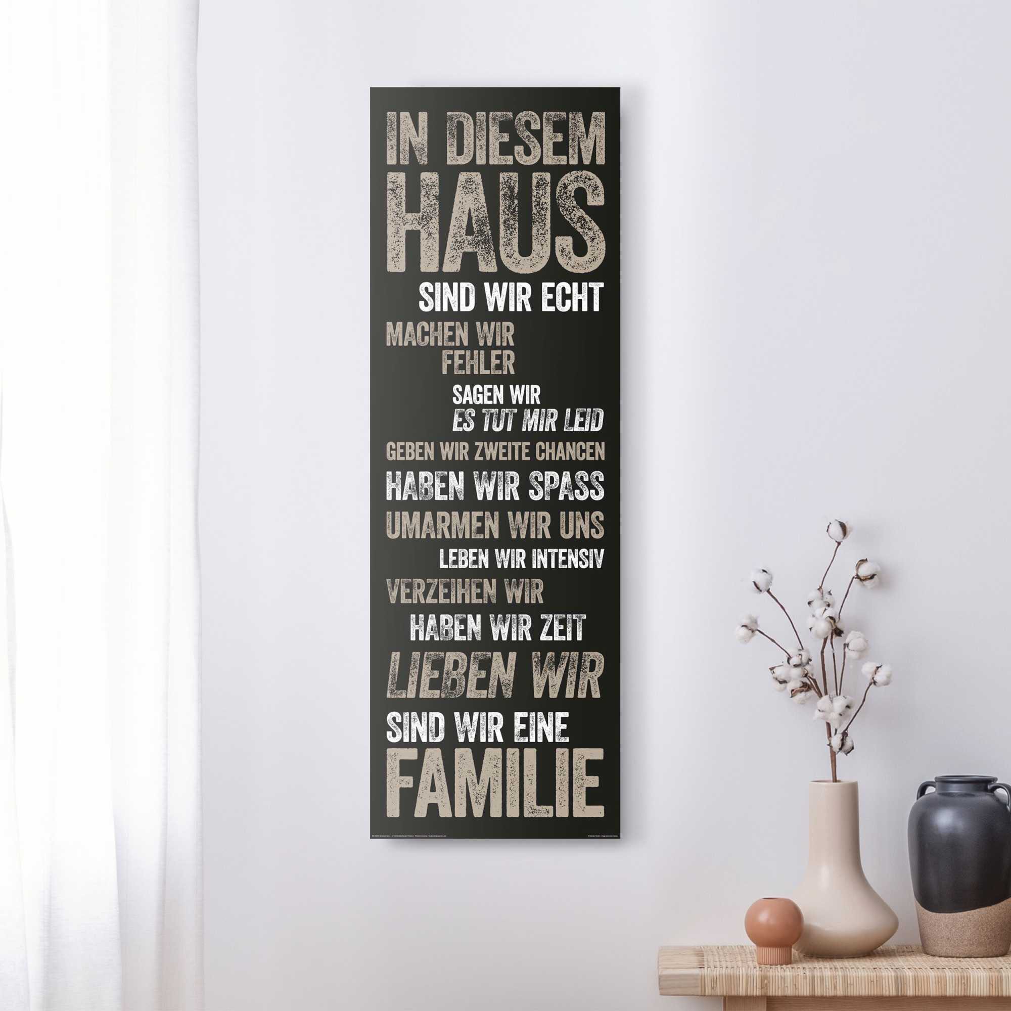 Home affaire Deco-Panel »In diesem Haus...«