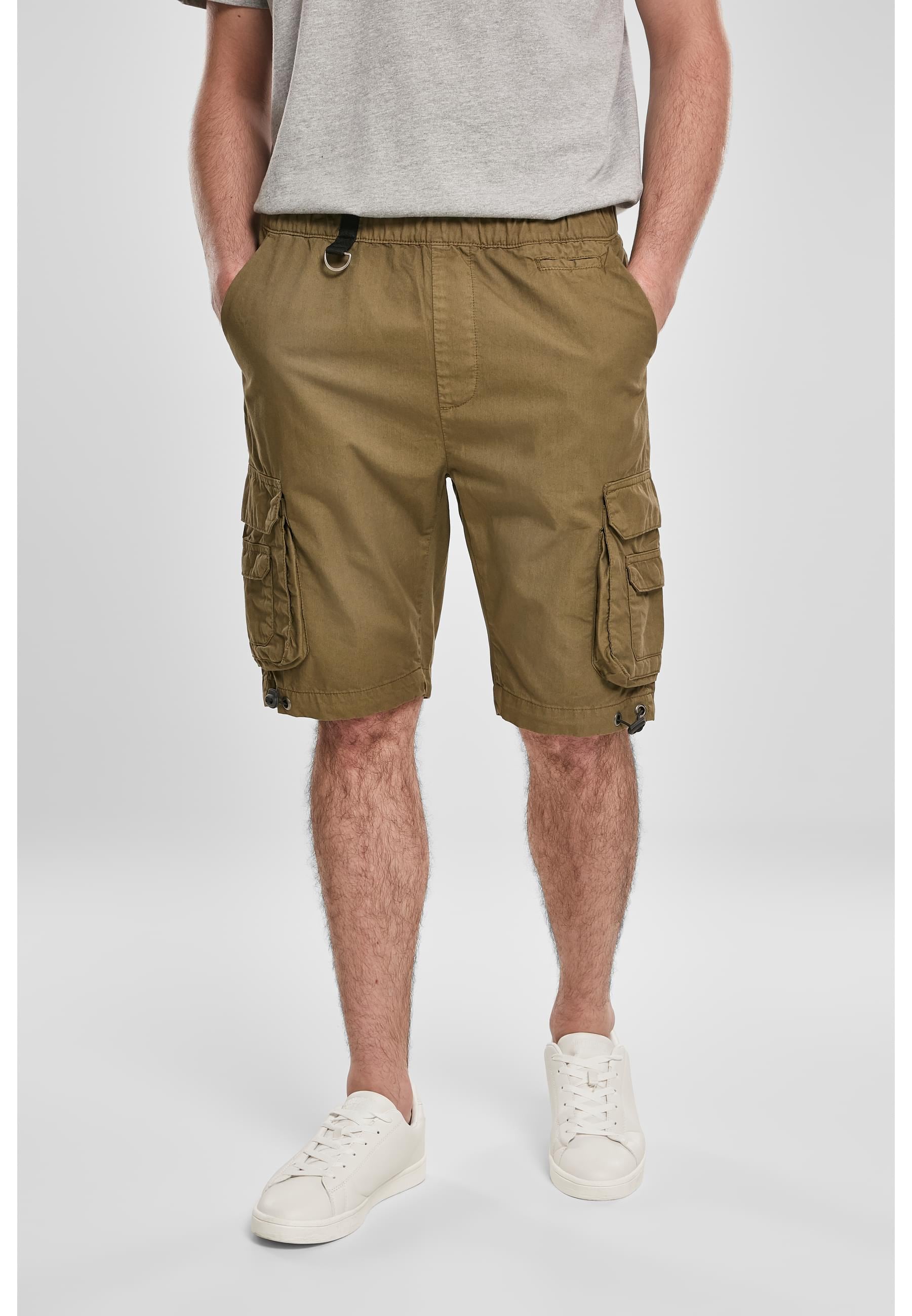 URBAN CLASSICS Stoffhose »Urban Classics Herren Double Pocket Cargo Shorts«, (1 tlg.)