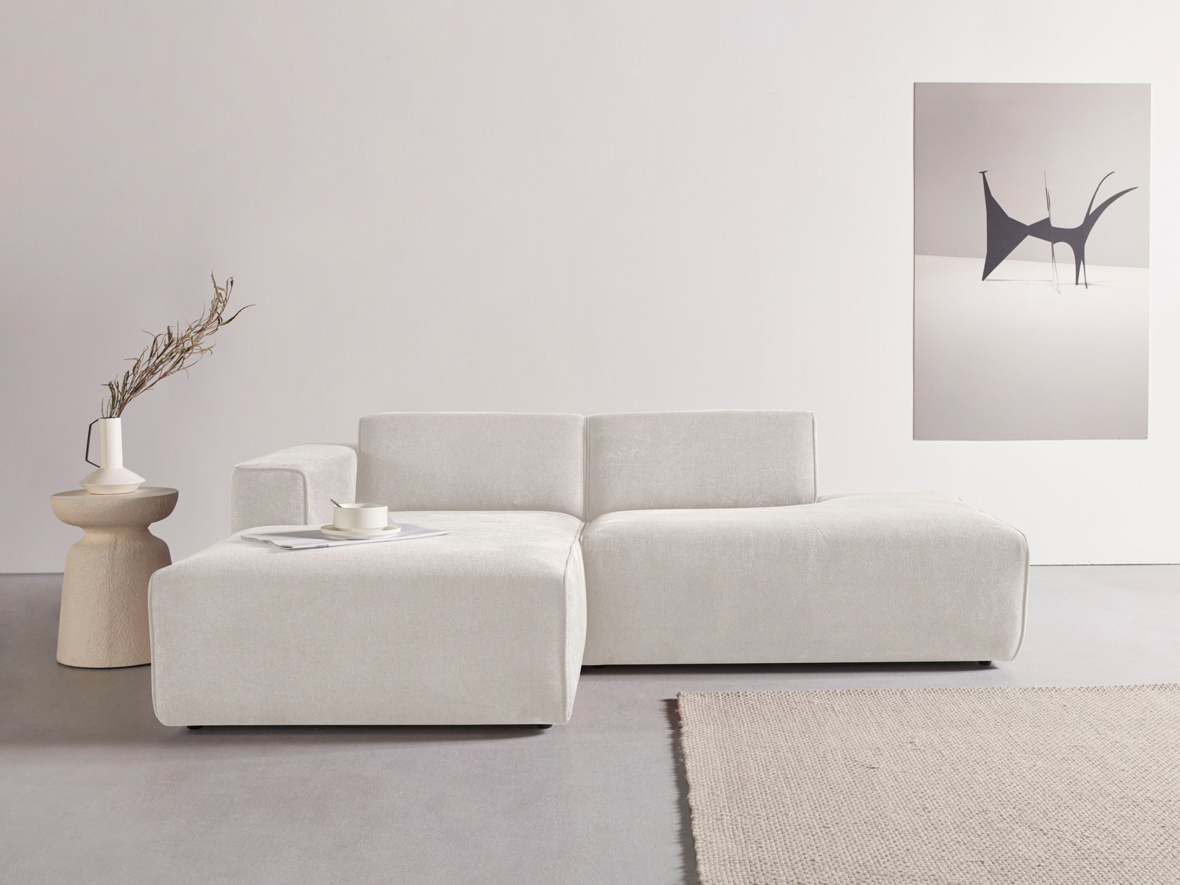 andas Ecksofa "Noord mit Kedernaht, Breite 227 cm", mit Kedernaht, Breite 2 günstig online kaufen