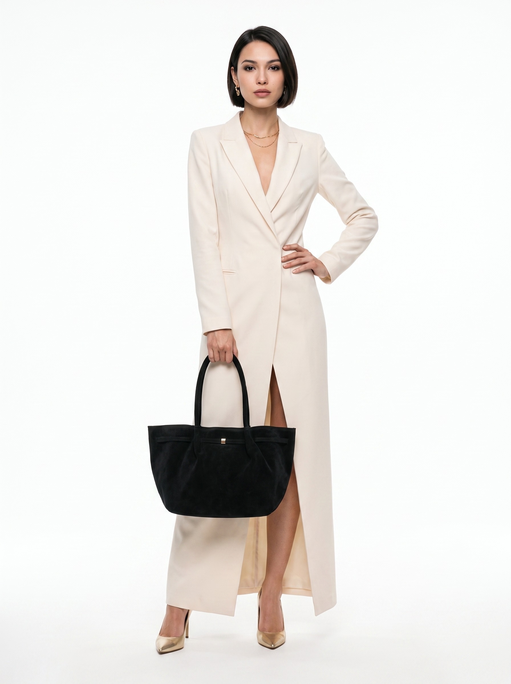 forty° Shopper »Marvezza« echt Leder, Made in Italy