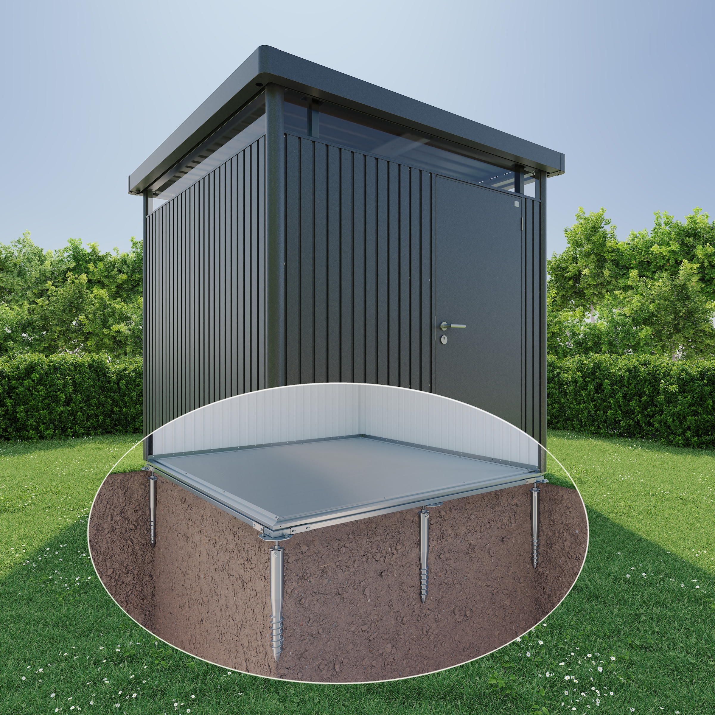Biohort Fundamentrahmen »SmartBase PLUS« für Gerätehaus AvantGarde A8