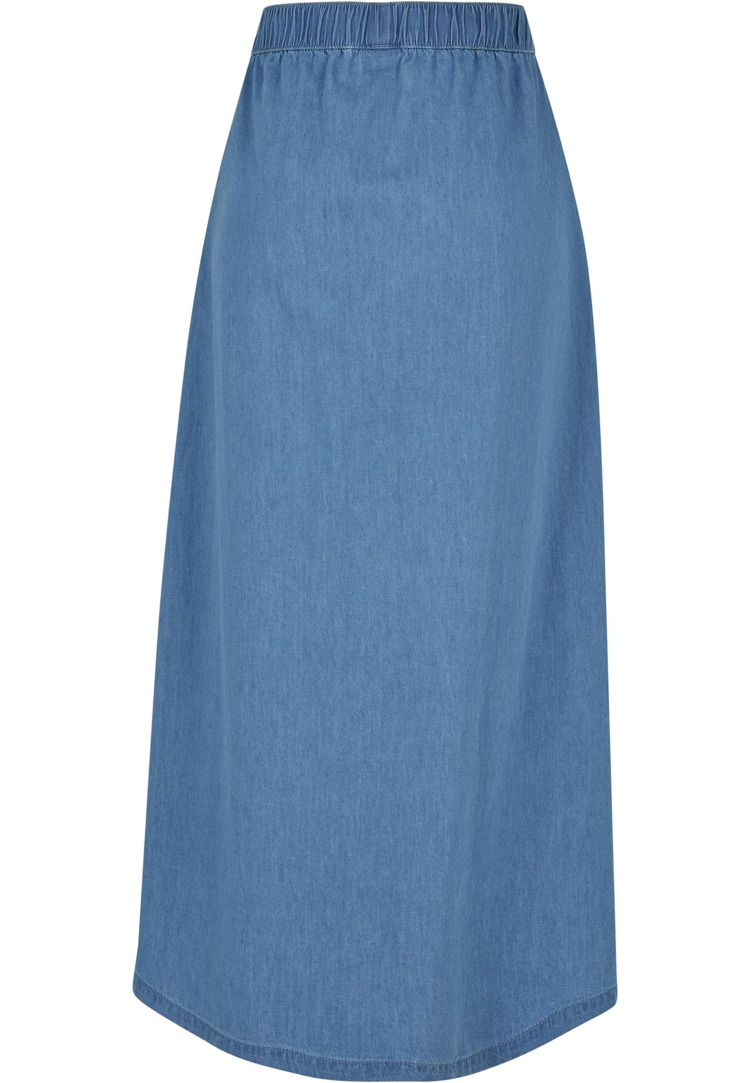 URBAN CLASSICS Sommerrock »Urban Classics Damen Ladies Long Wide Light Denim Skirt«, (1 tlg.)