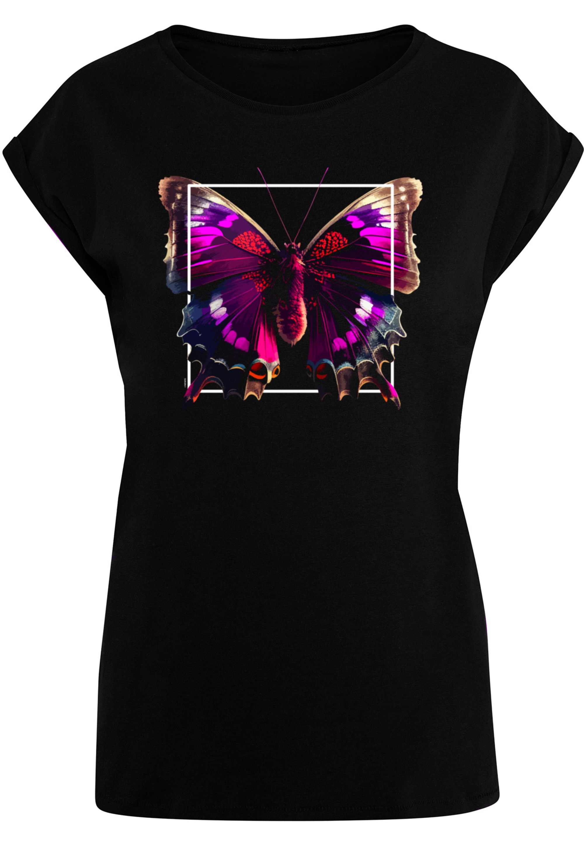 F4NT4STIC T-Shirt »Pink Schmetterling SHORT SLEEVE TEE«, Print
