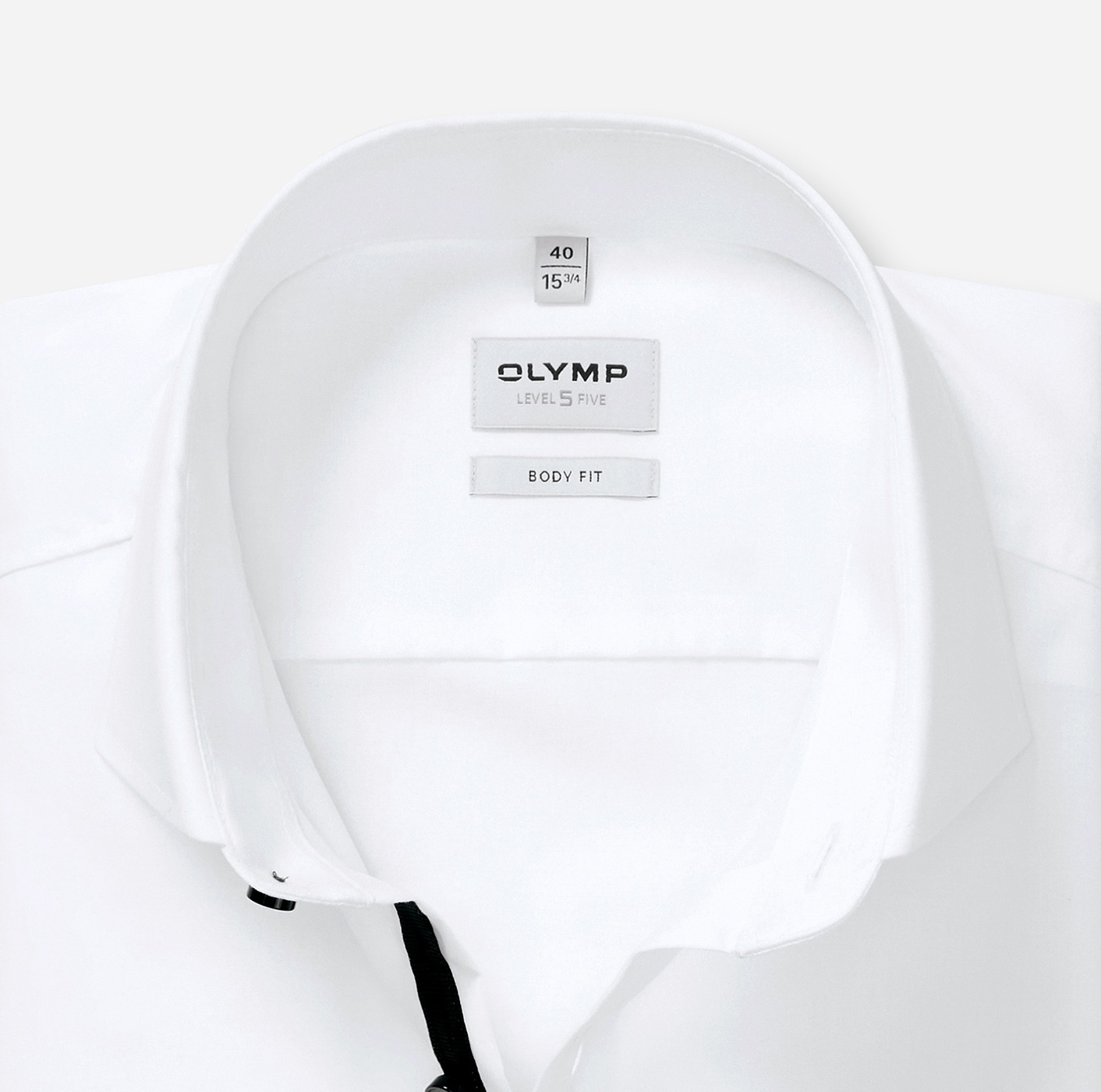 OLYMP Langarmhemd »Level Five« Businesshemd, unifarben, body fit, Royalkentkragen
