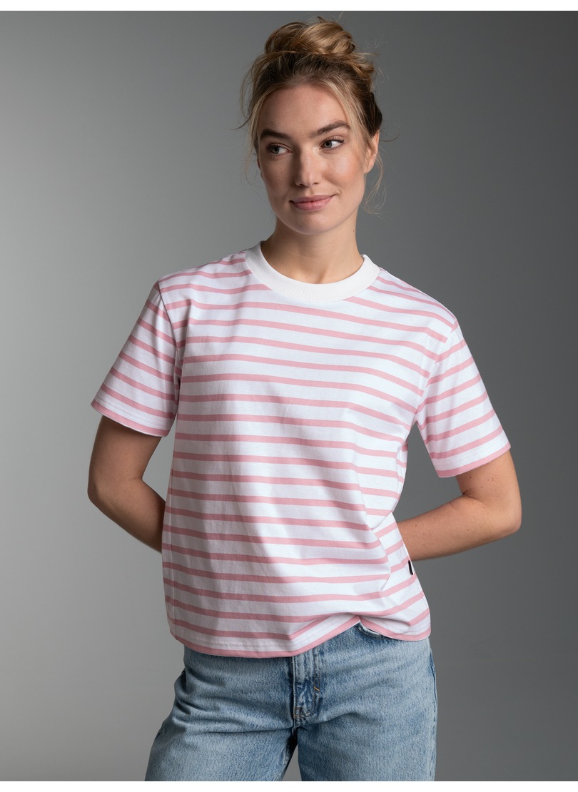 Trigema T-Shirt »TRIGEMA Cropped T Shirt mit "Sail" Ringelmuster« 1