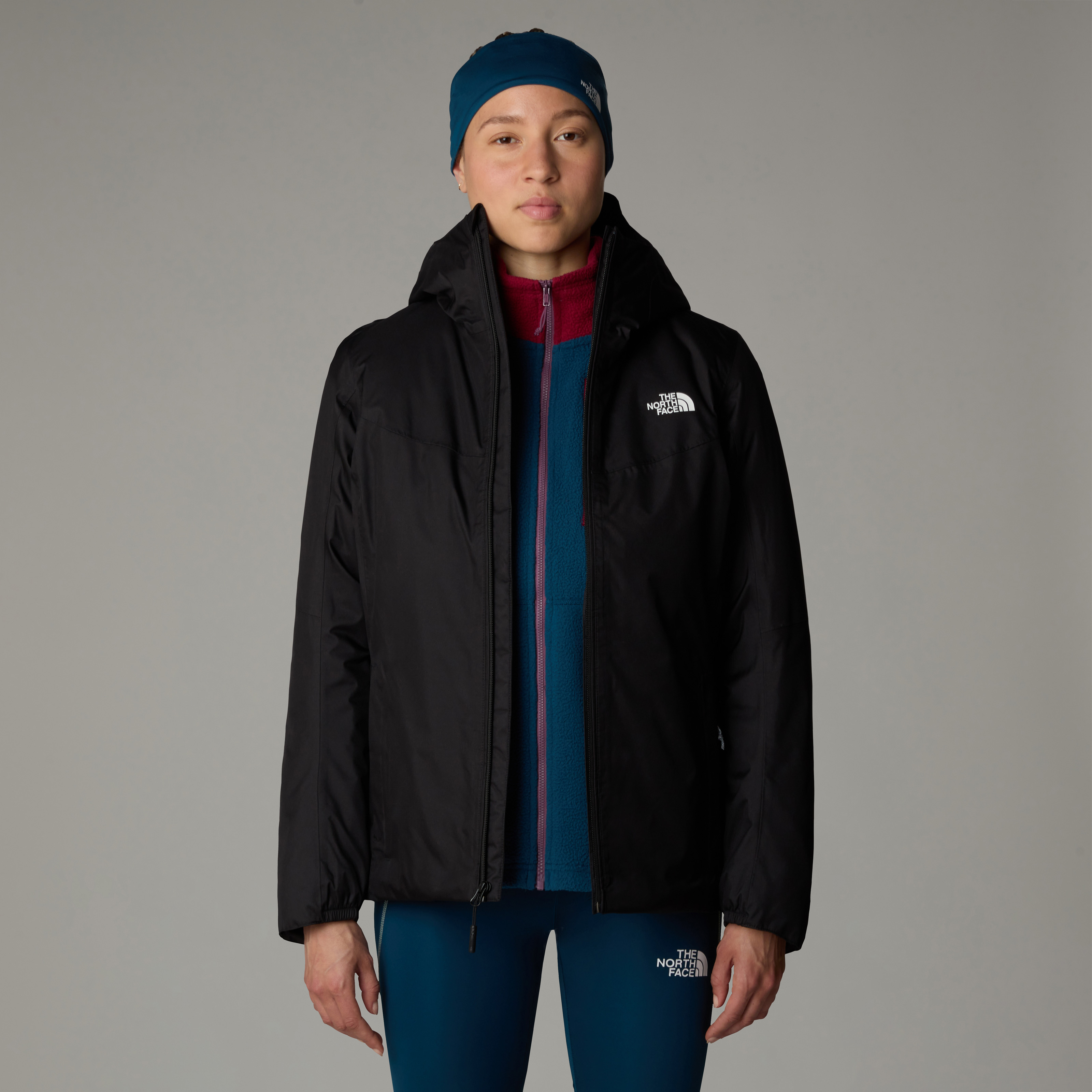 The North Face Funktionsjacke "W QUEST INSULATED JACKET" mit Kapuze mit Kapuze, wasserabweisend, wasserdicht, winddicht, atmungsaktiv