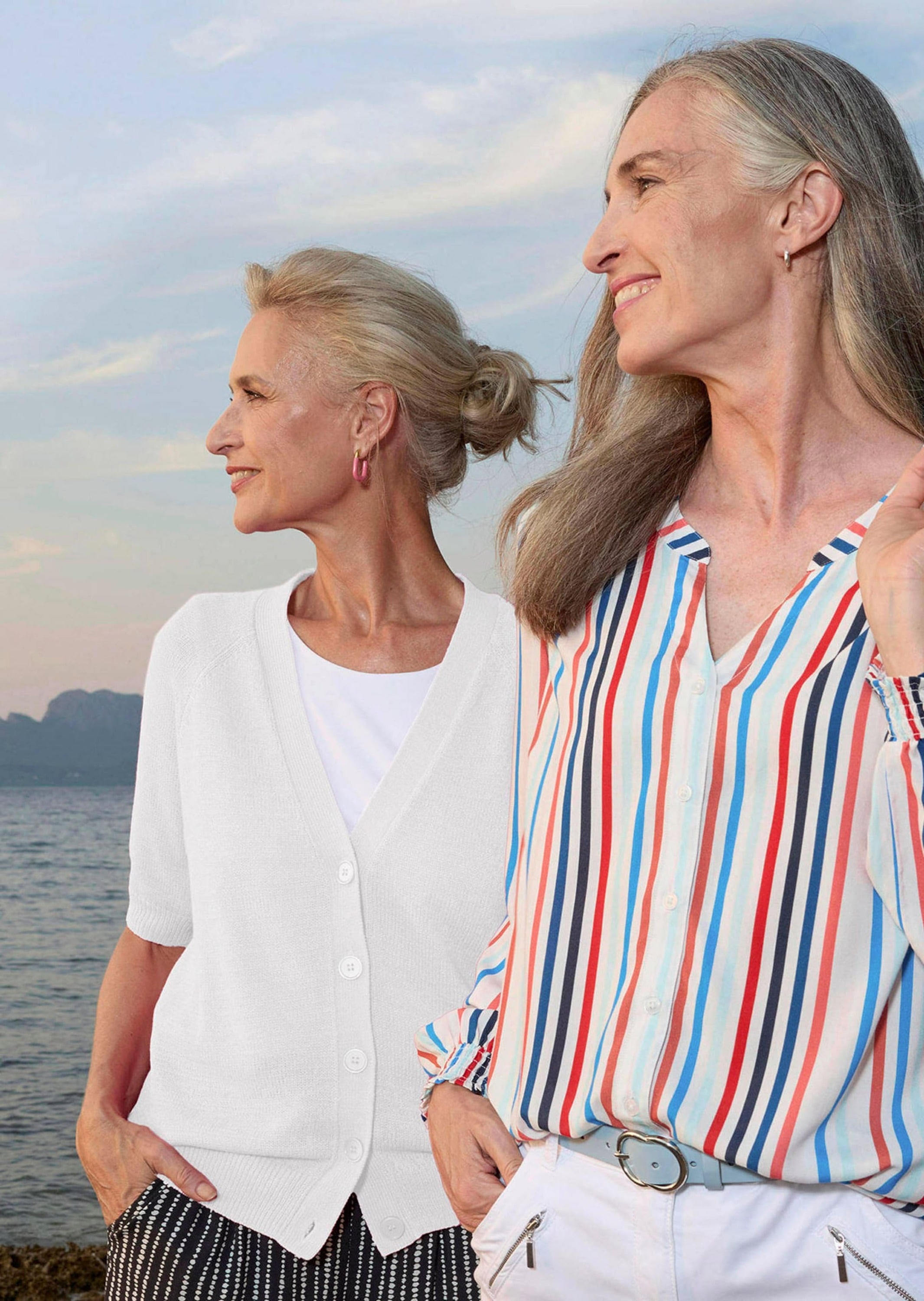 GOLDNER "Damen Cardigan in Pink, Halbarm" Tonale Knöpfe