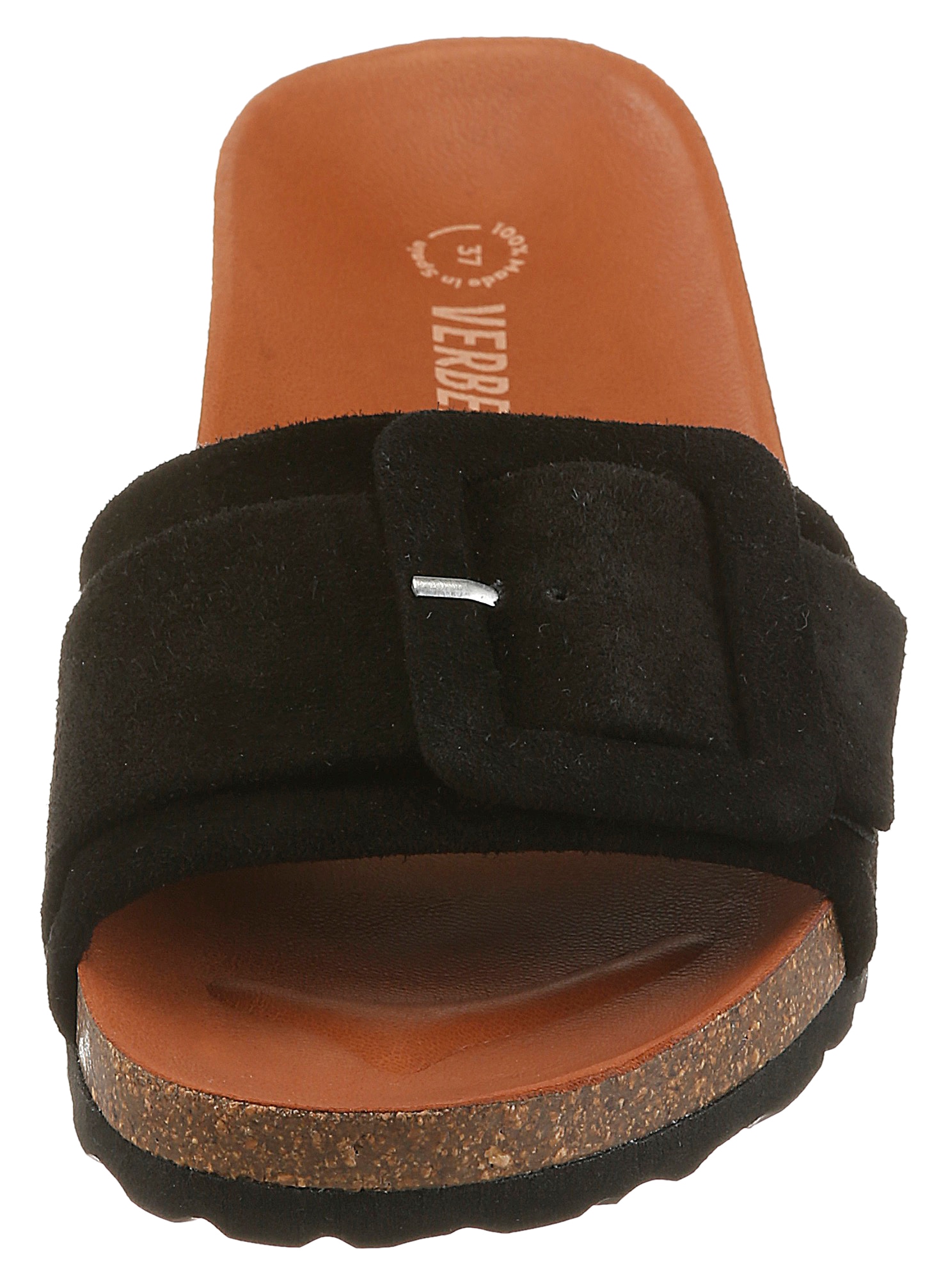 VERBENAS Pantolette »REIKO VELOUR«  Sommerschuh, Urlaubsschuh, Strandschuh zum Schlupfen