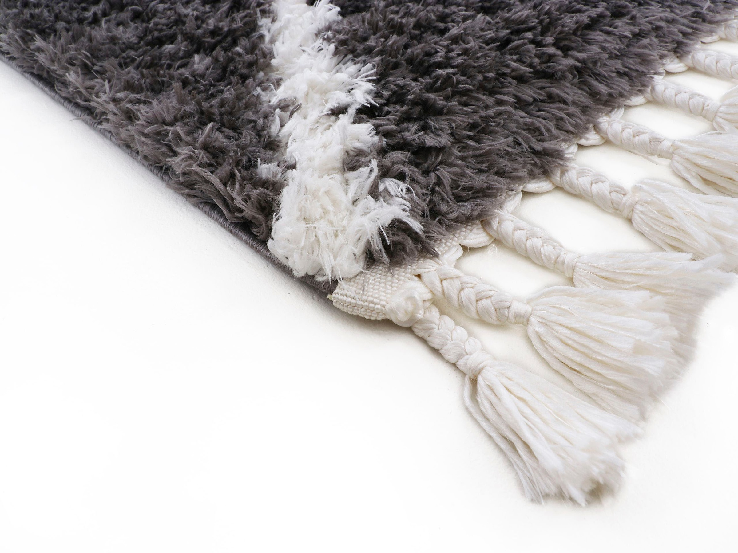 carpetfine Hochflor-Teppich »Edda«, rechteckig, 30 mm Höhe, mit modernen Fransen, Wohnzimmer