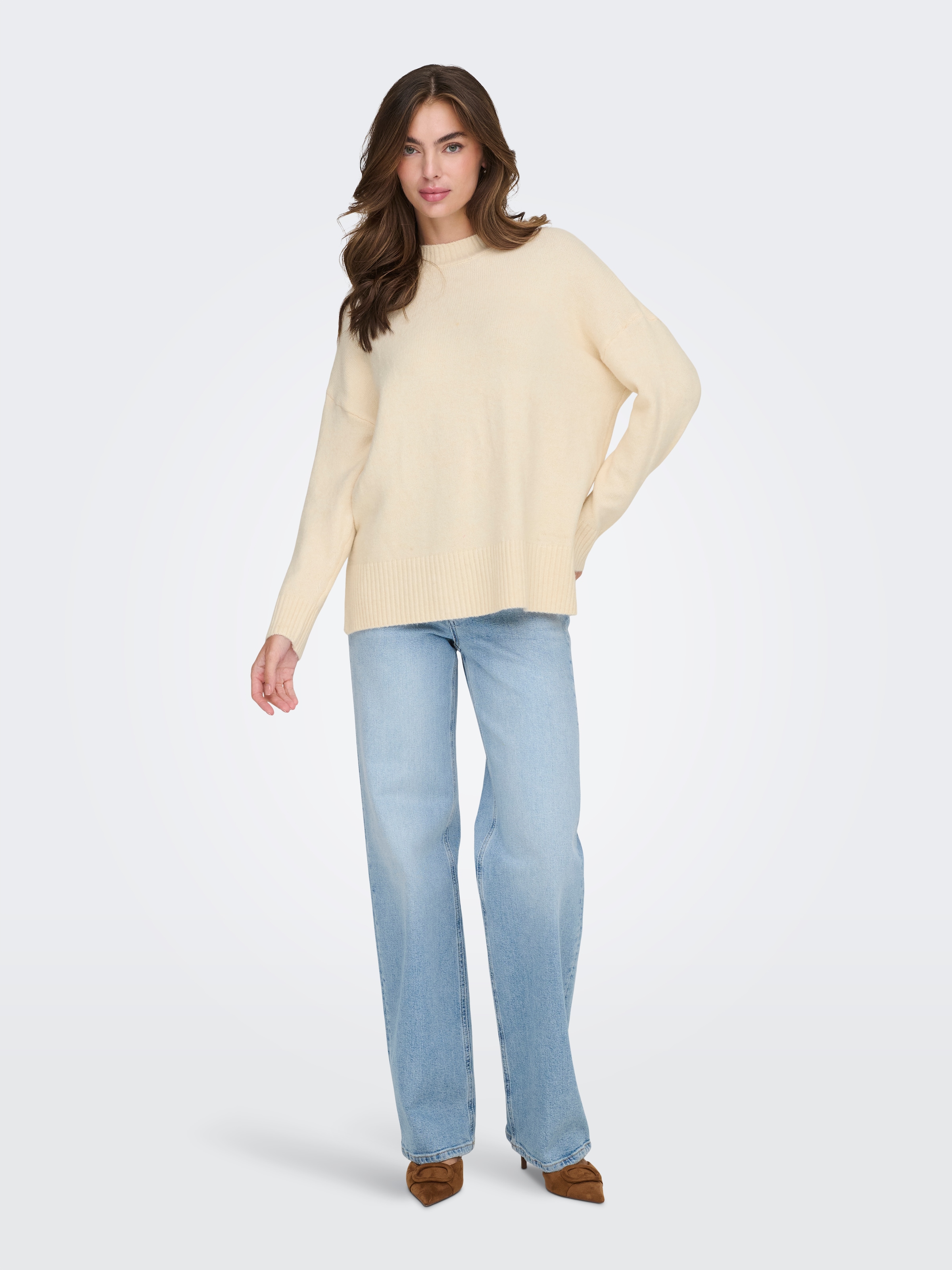 ONLY Strickpullover »ONLHAZEL LS HIGHNECK OVERS PULL KNT NOOS«