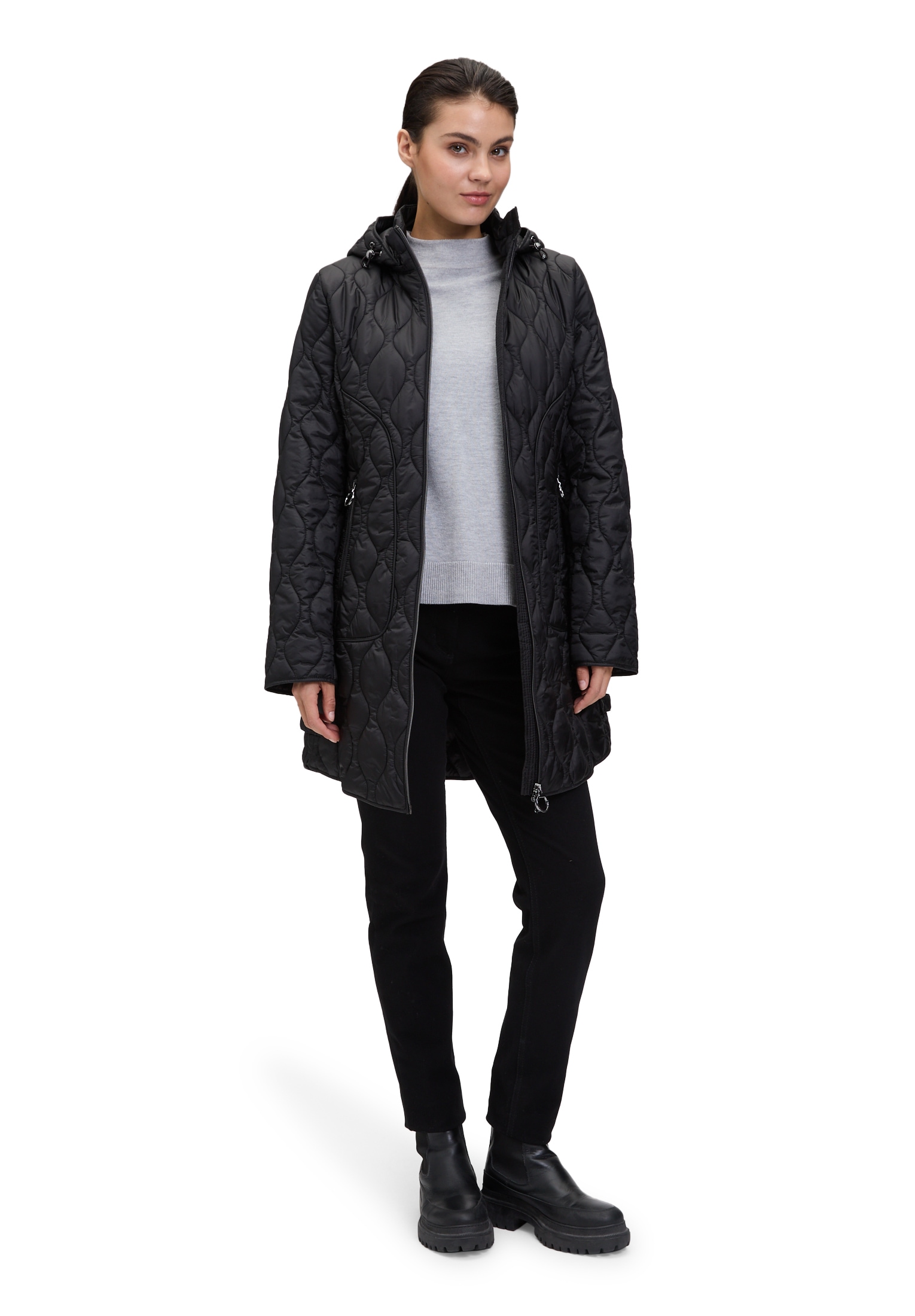Betty Barclay Outdoorjacke »Betty Barclay Outdoorjacke mit abnehmbarer Kapuze«, mit Kapuze