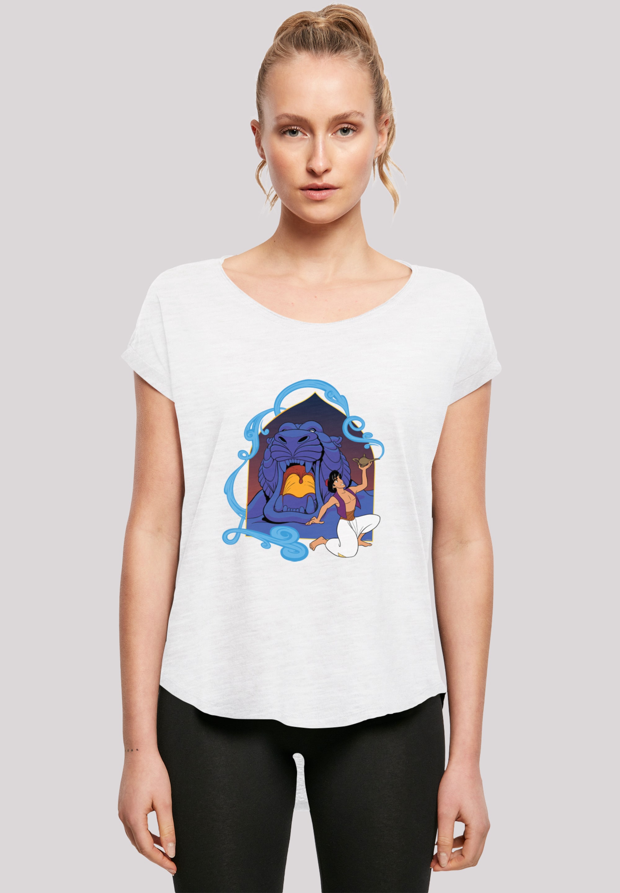 T-Shirt »Long Cut T-Shirt Disney Aladdin Cave Of Wonders«, Damen,Premium...