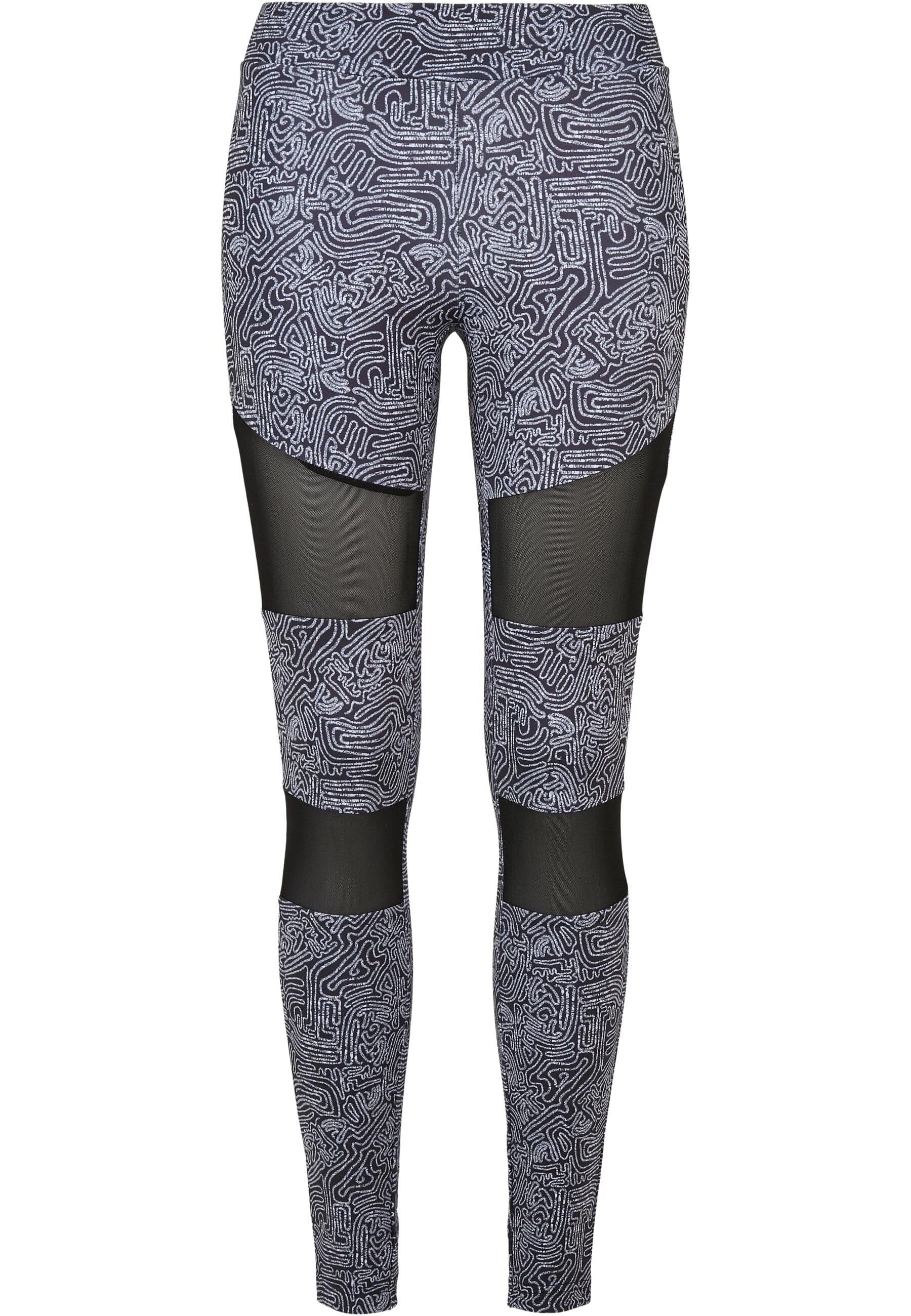 URBAN CLASSICS Leggings "Urban Classics Damen Ladies Tech Mesh AOP Leggings", (1 tlg.)