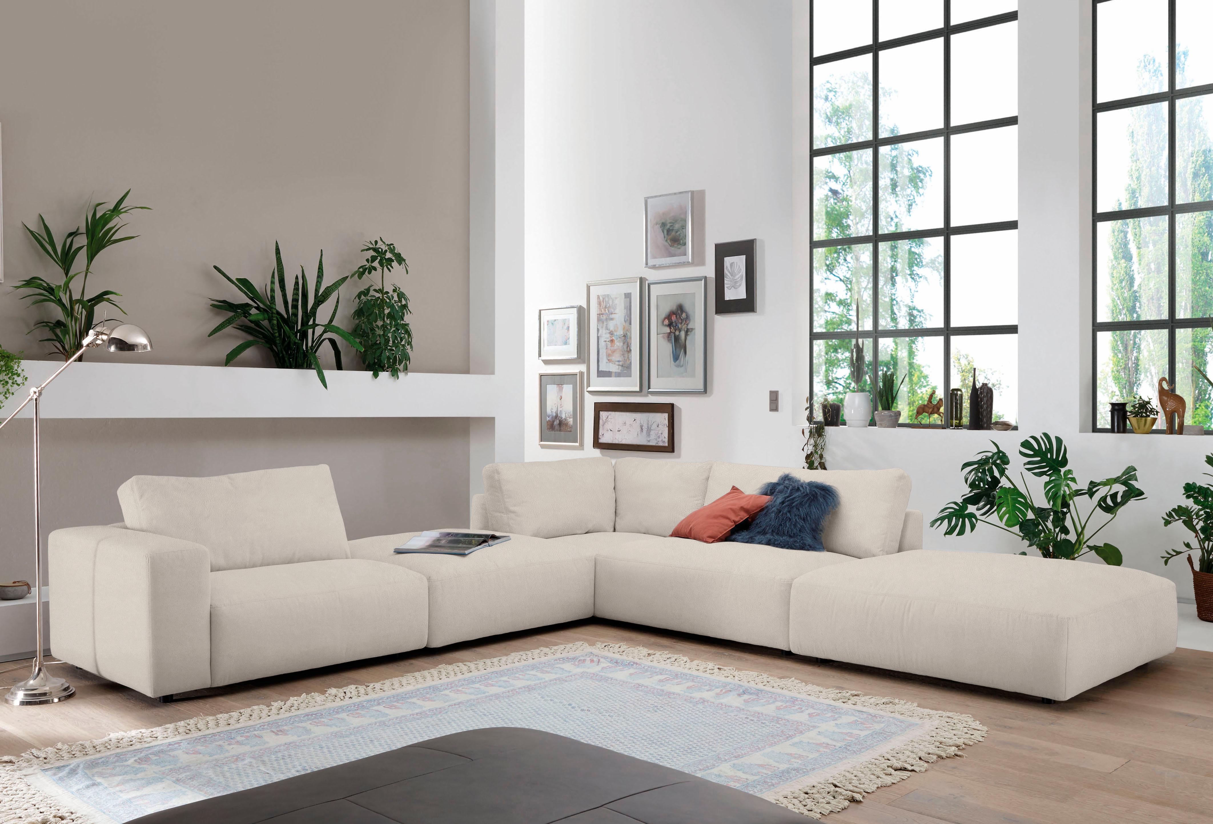 Musterring Ecksofa "LUCIA L-Form" in vielen Qualitäten und 4 verschieden Nähten