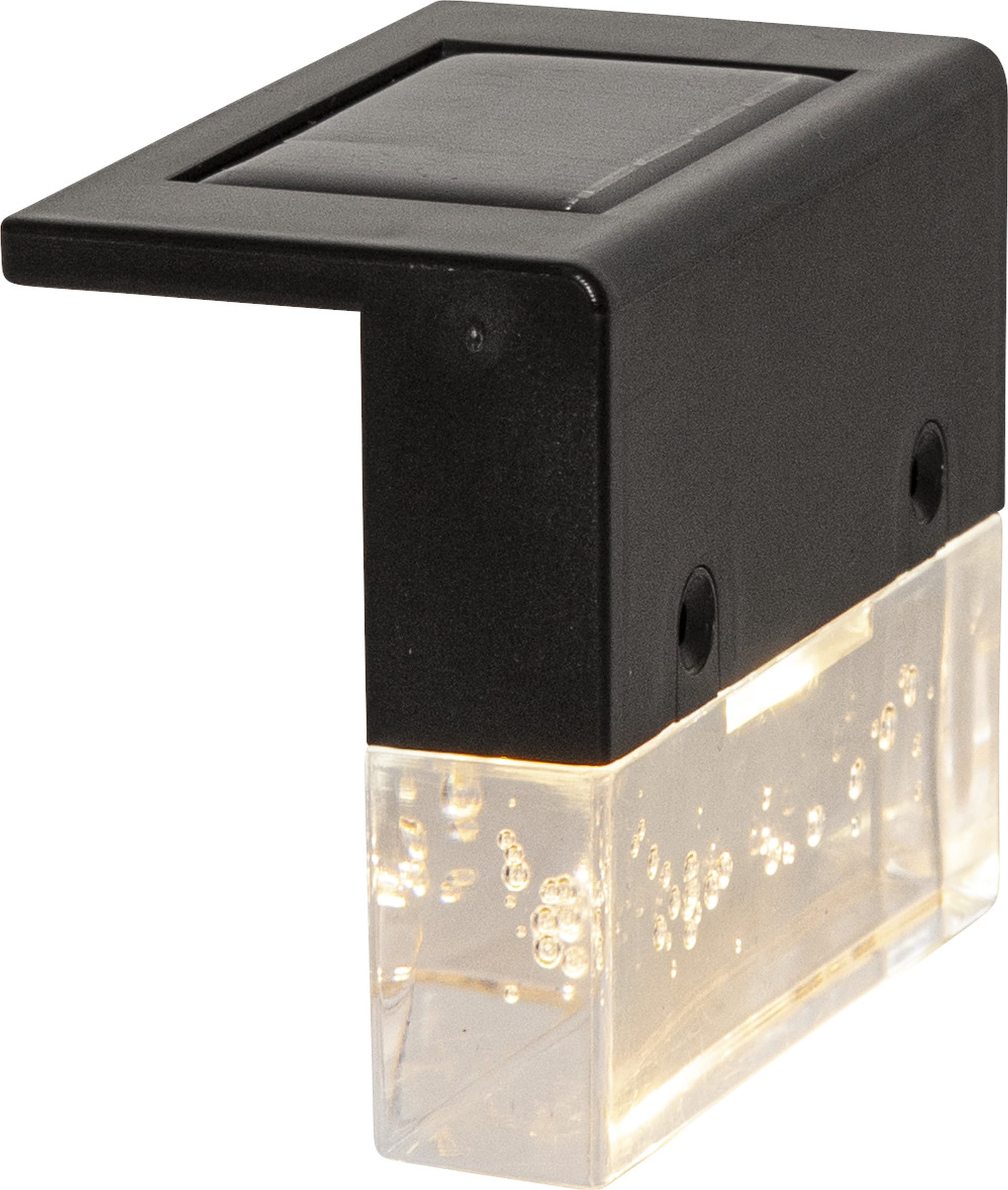 Parforce Traditional Hunting LED Solarleuchte »Solar-Wandleuchte Bubbly Fence« LED-Board 4 Stk. Warmweiß 4er-Set, bubbly Acrylteil, Dämmerungssensor