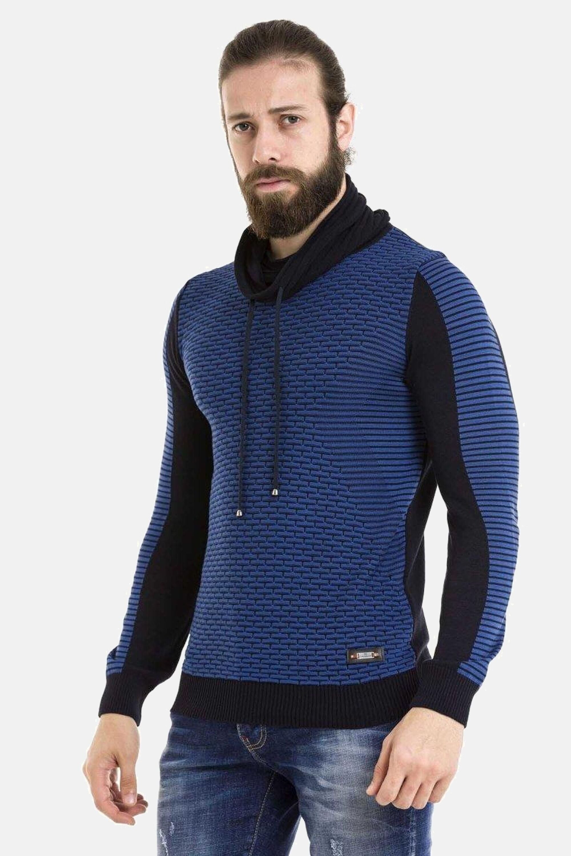 Cipo & Baxx Rundhalspullover »Pullover«, (1 tlg.), im modernen Look, CP264