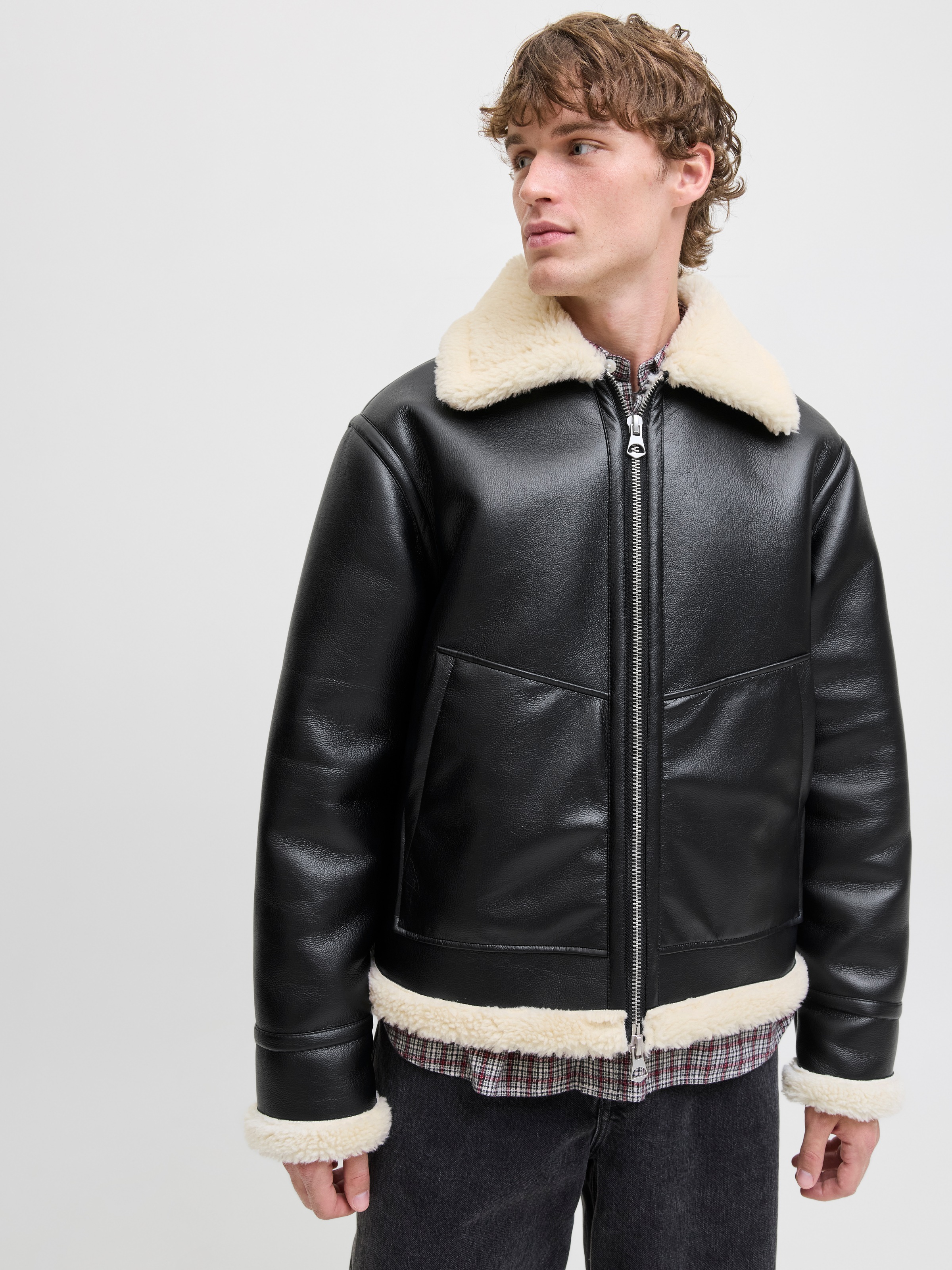 Jack & Jones Bomberjacke »JORLIVERPOOL AVIATOR JACKET SN«, ohne Kapuze