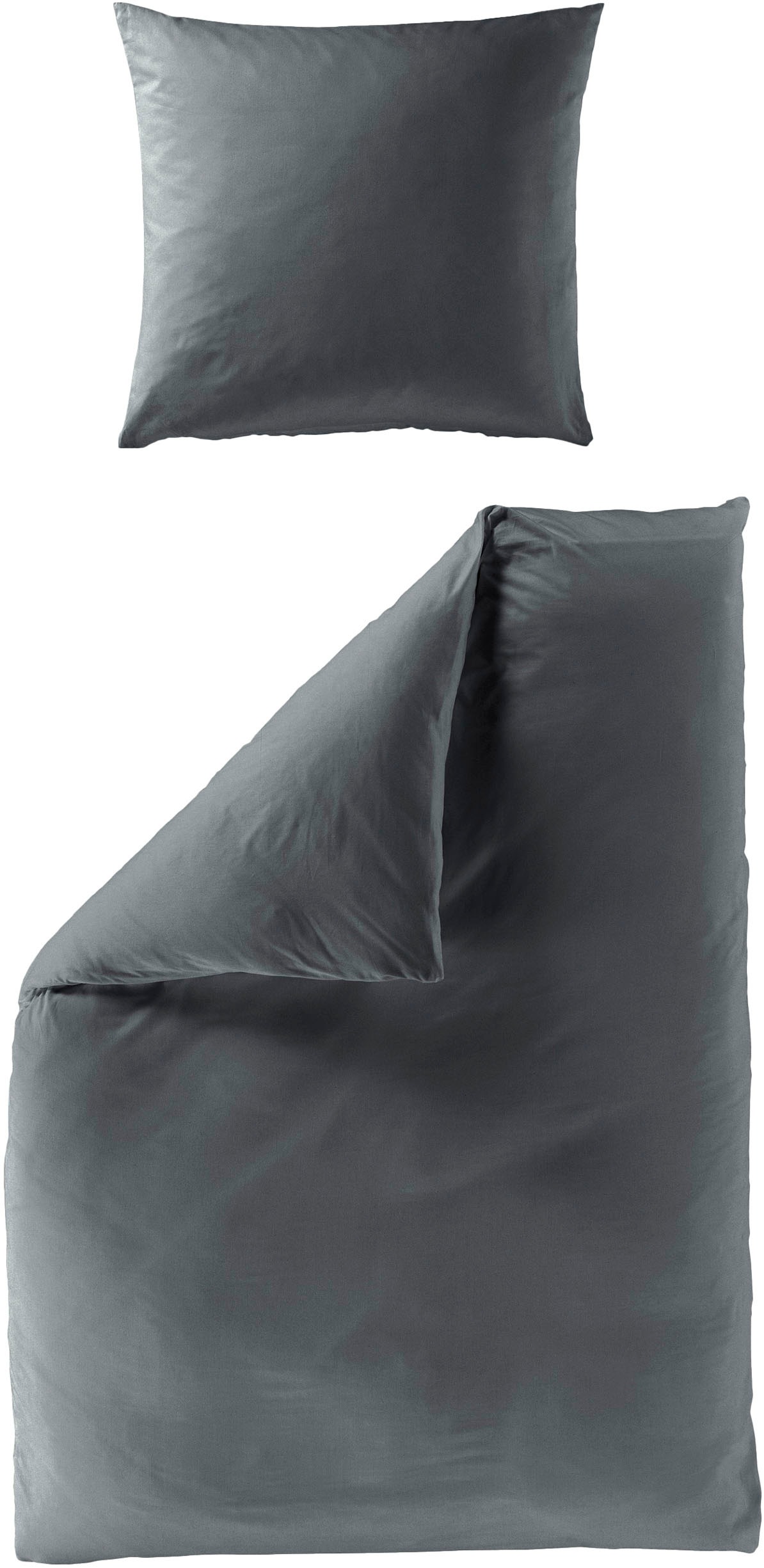 BIERBAUM Bettwäsche "Biber Uni" 2 Stk. tlg. Schlichtes Unidesign: Zeitlos u günstig online kaufen