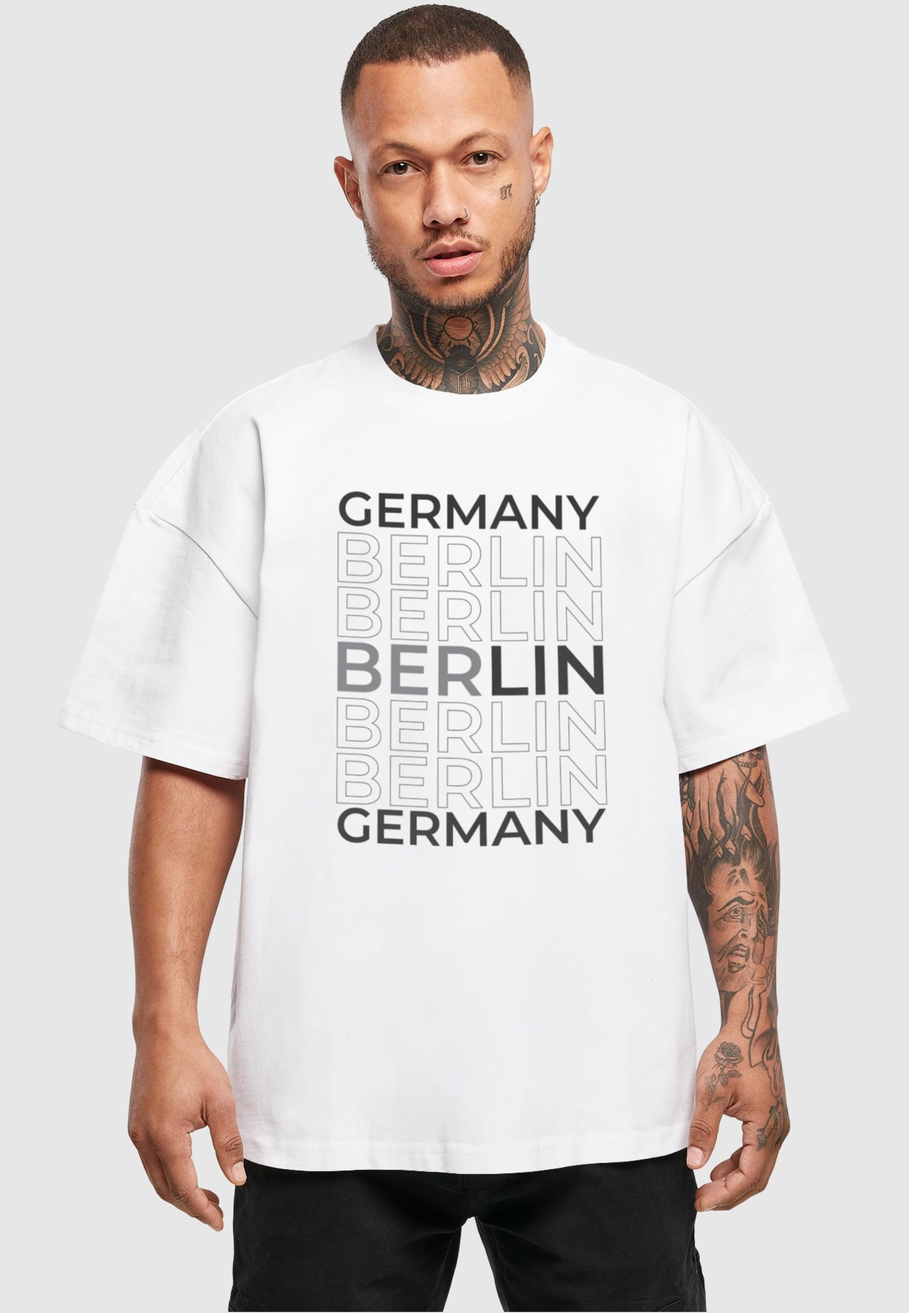 Merchcode T-Shirt »Merchcode Herren Berlin Ultra Heavy Cotton Box T-Shirt«, (1 tlg.)