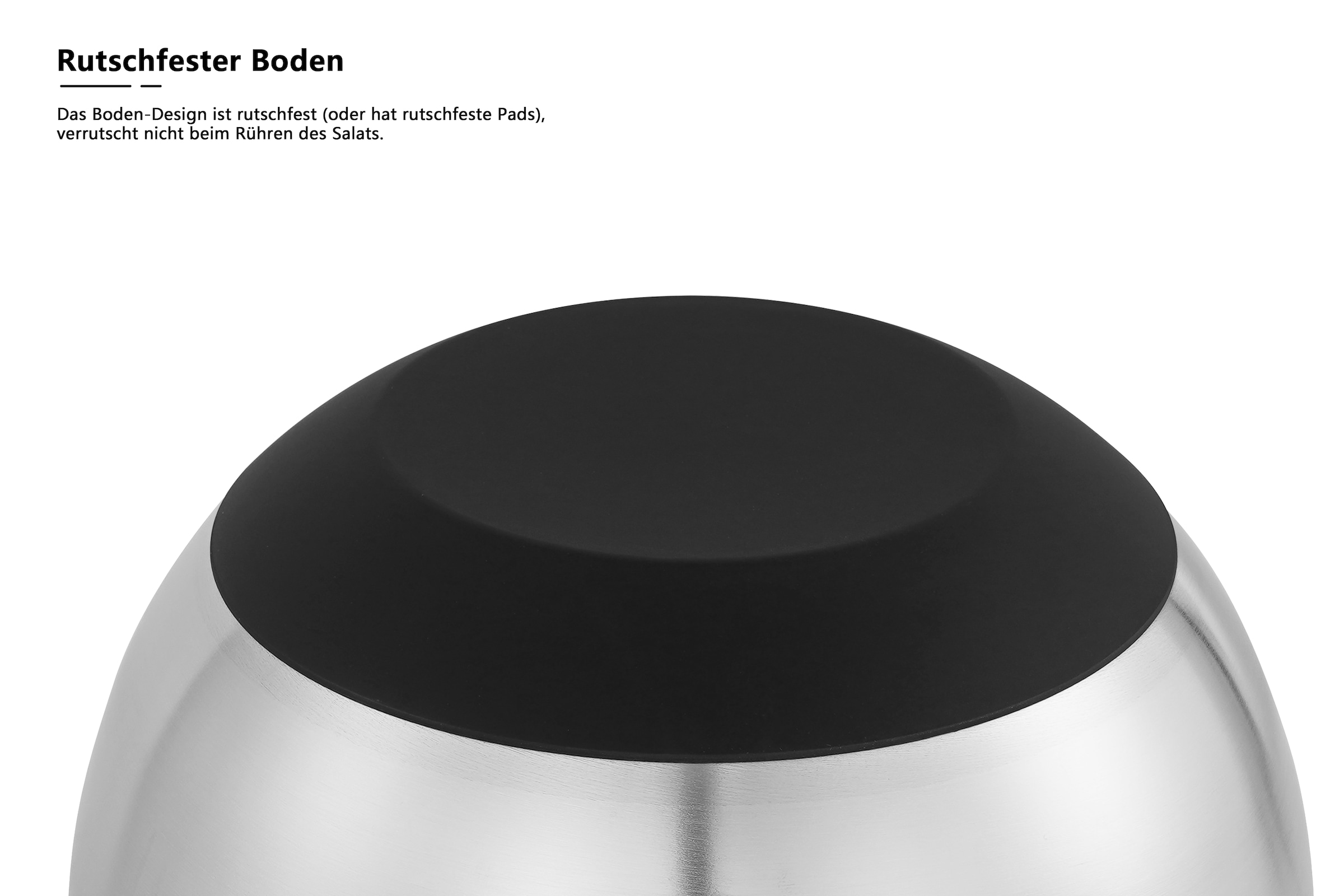 OTTO home Schüssel »Sissela, inkl. Deckel, Ø 14 / 18 / 22 cm« 3 aus Edelstahl 18/10 Ideal zum Zubereiten, Lagern und Servieren von Speisen