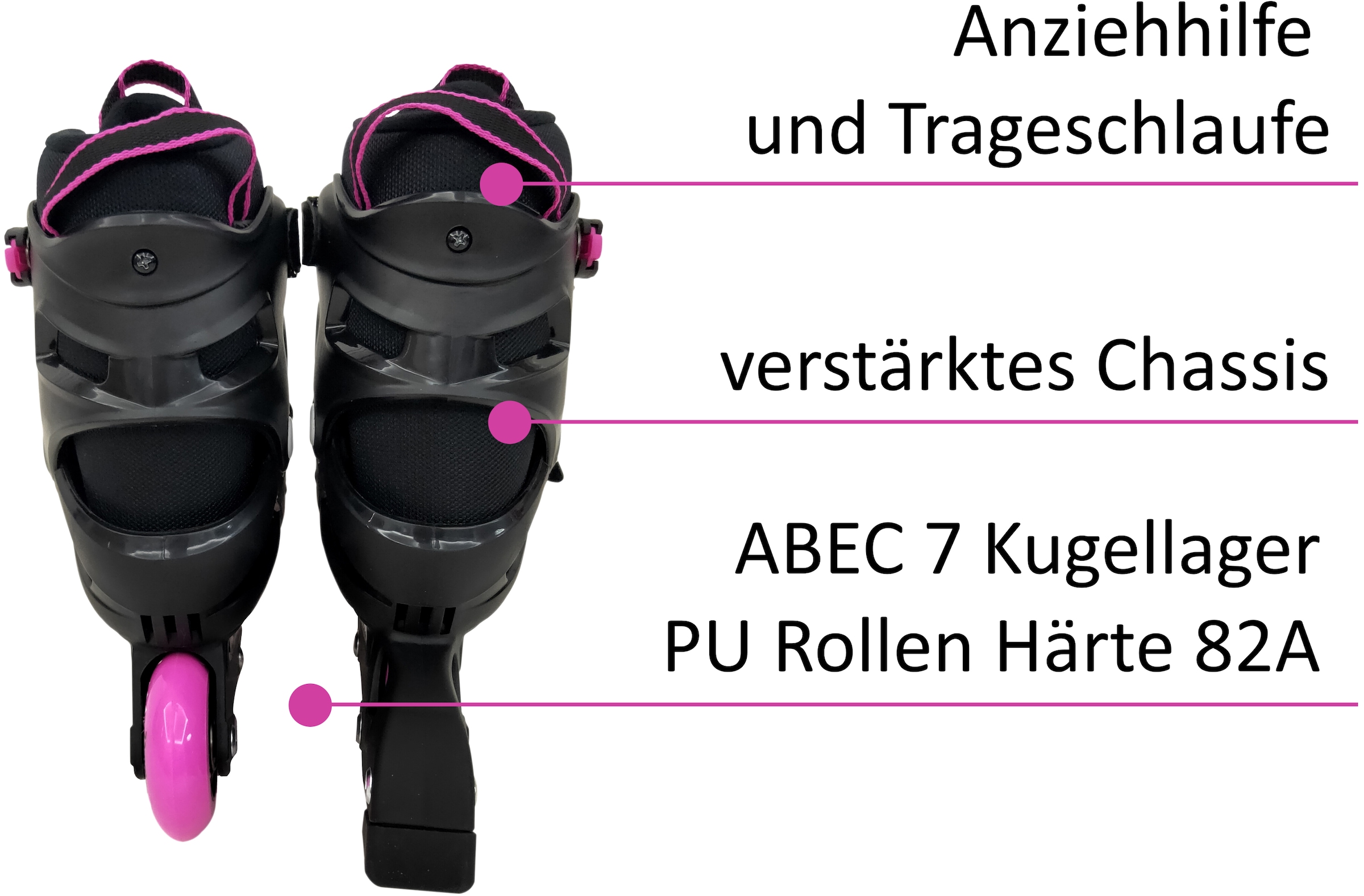 L.A. Sports Inlineskates »Inliner Skate Softboot Kinder Jugendliche  Größenverstellung« | BAUR