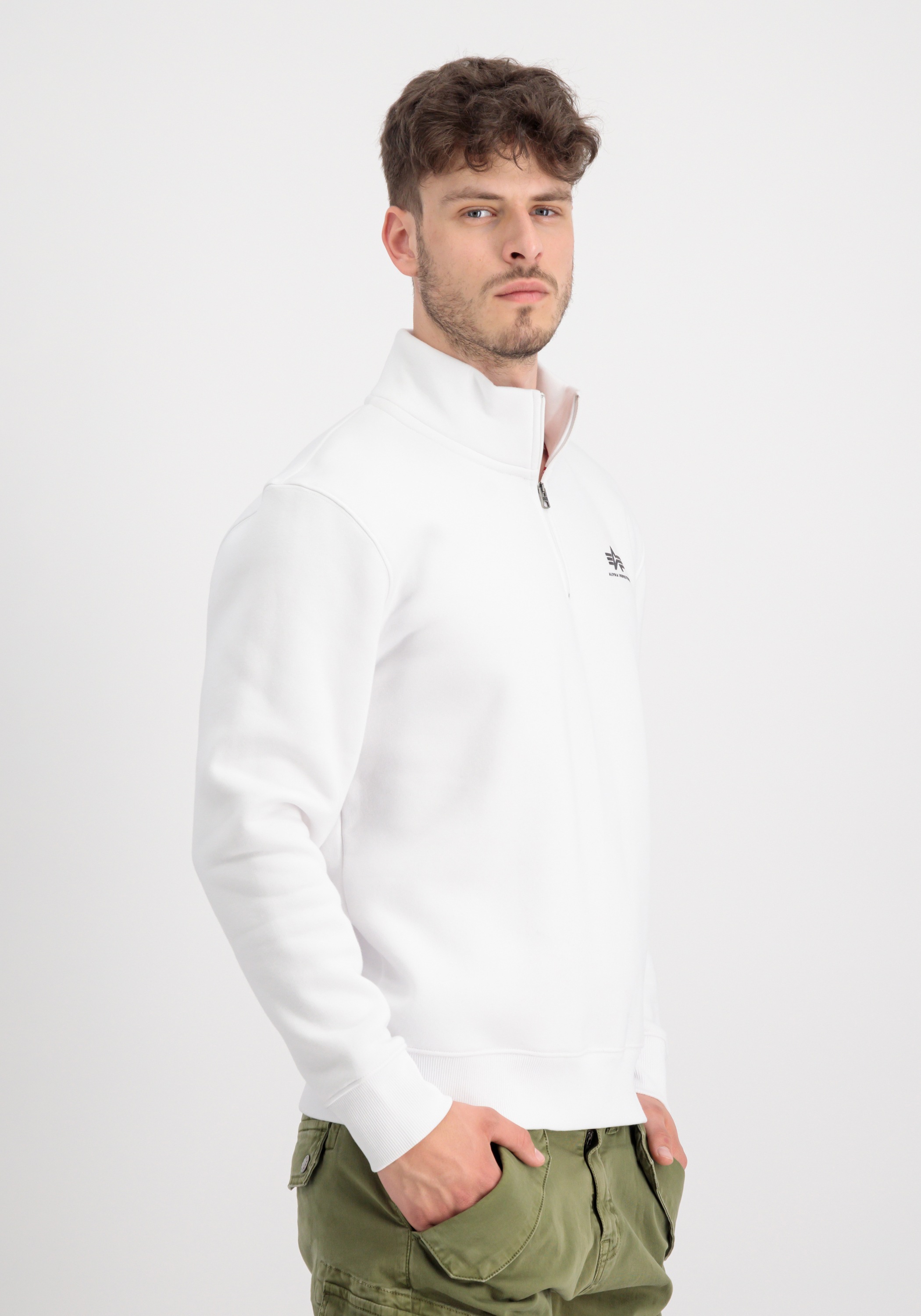 Alpha Industries Sweater "Half Zip Sweatshirt SL" günstig online kaufen