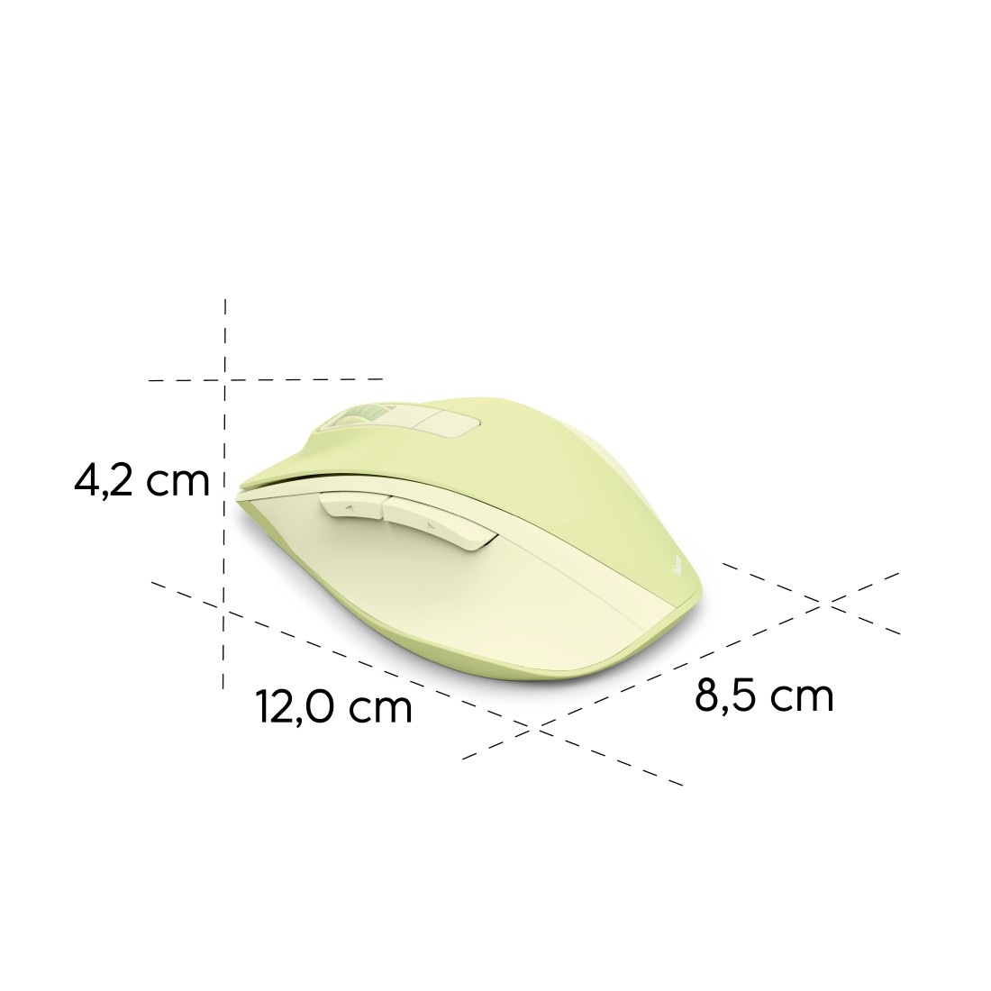 Hama Maus »Funkmaus WM-500 ergonomisch 6 Tasten« Funk Ergonomisch, leise Klicks, Akku, Assist-Taste, DPI-Schalter