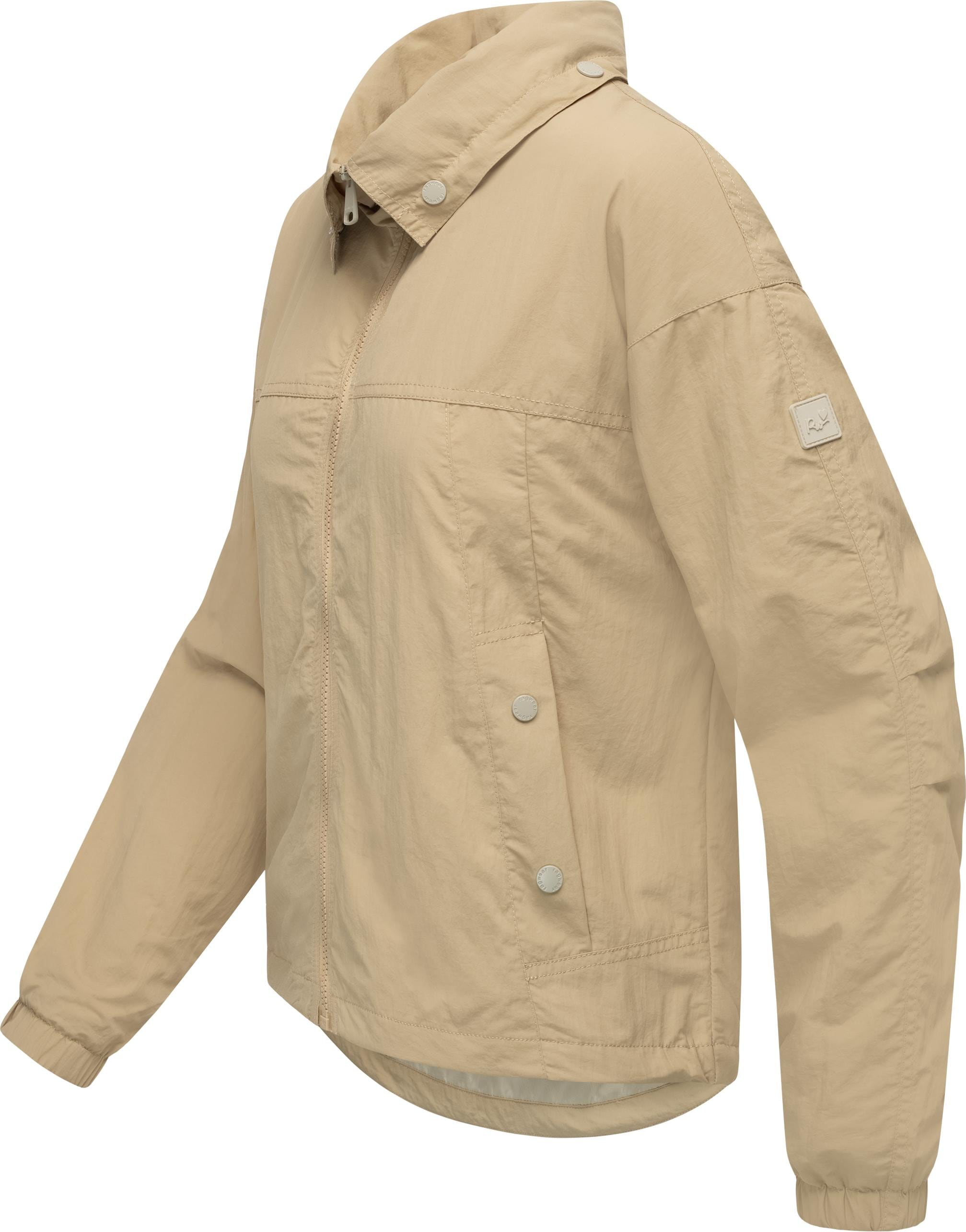Ragwear Outdoorjacke »Cerys«, mit Kapuze, kurze Damen Übergangsjacke mit verstaubarer Kapuze
