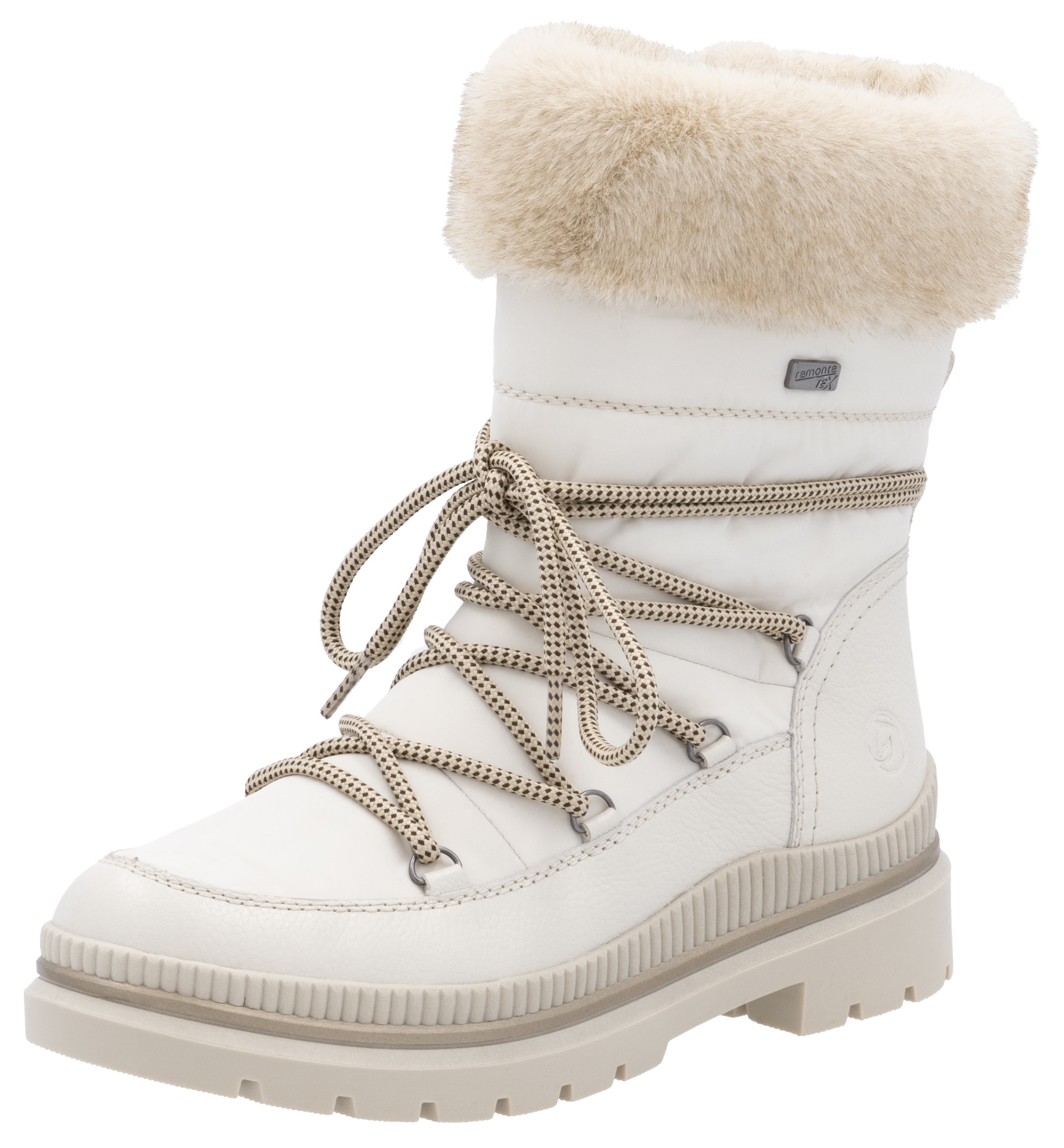 Winterboots, Blockabsatz, Winterstiefelette mit wasserabweisender TEX-Membran