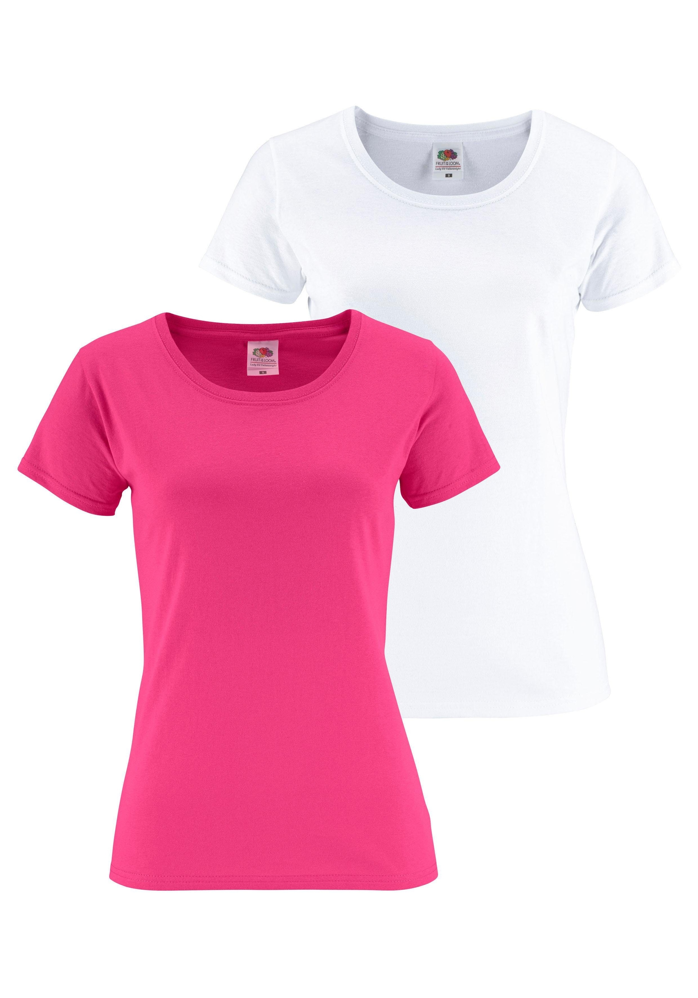 Fruit of the Loom Rundhalsshirt »Lady Fit Premium«, (Packung, 2 tlg.,  2er-Pack) online bestellen | BAUR