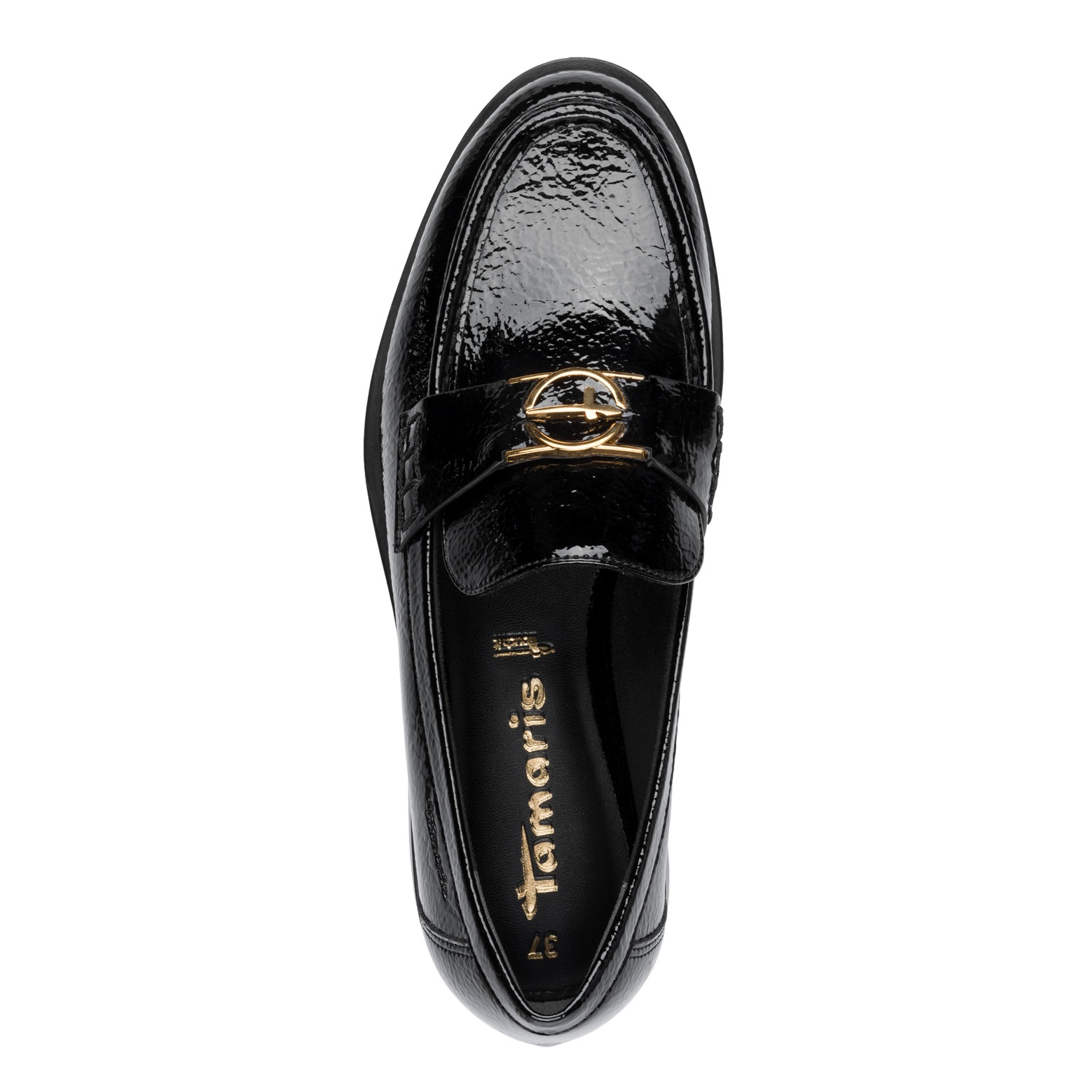 Tamaris Slipper, Blockabsatz, Loafer, Businessschuh in veganer Verarbeitung