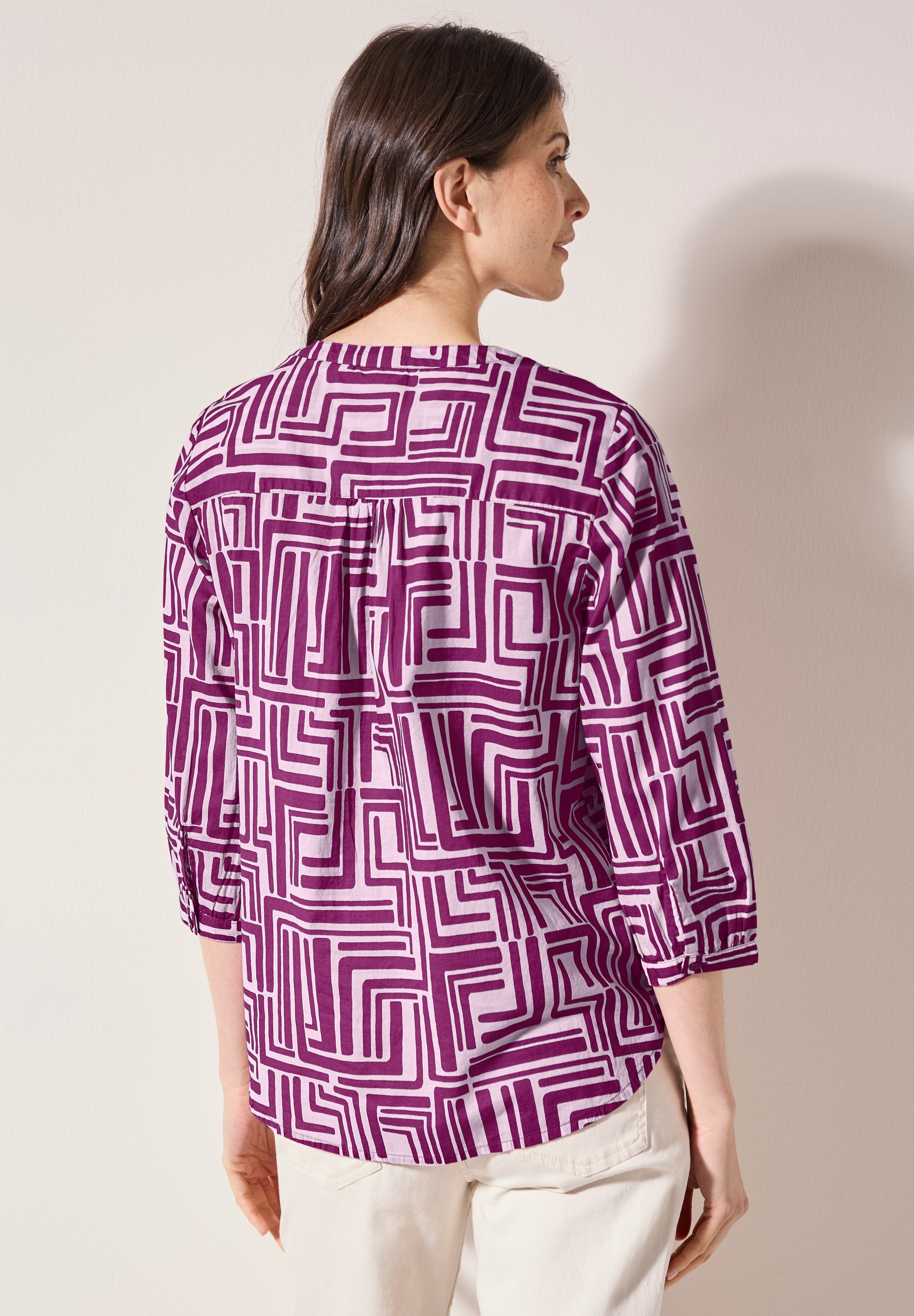 Cecil Klassische Bluse, mit 3/4 Ärmeln