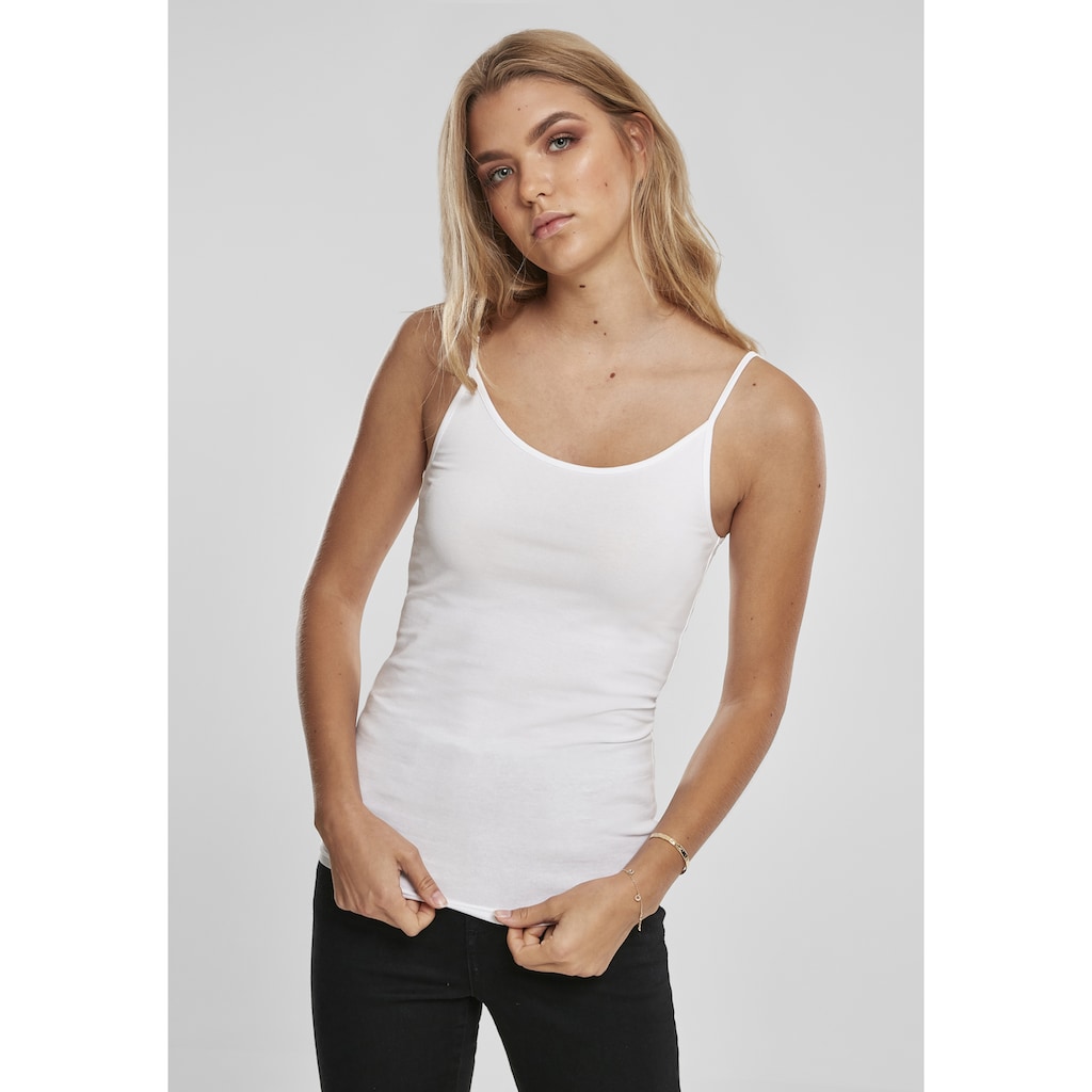 URBAN CLASSICS Muskelshirt »Urban Classics Damen Ladies Basic Top 2-Pack«, (1 tlg.)